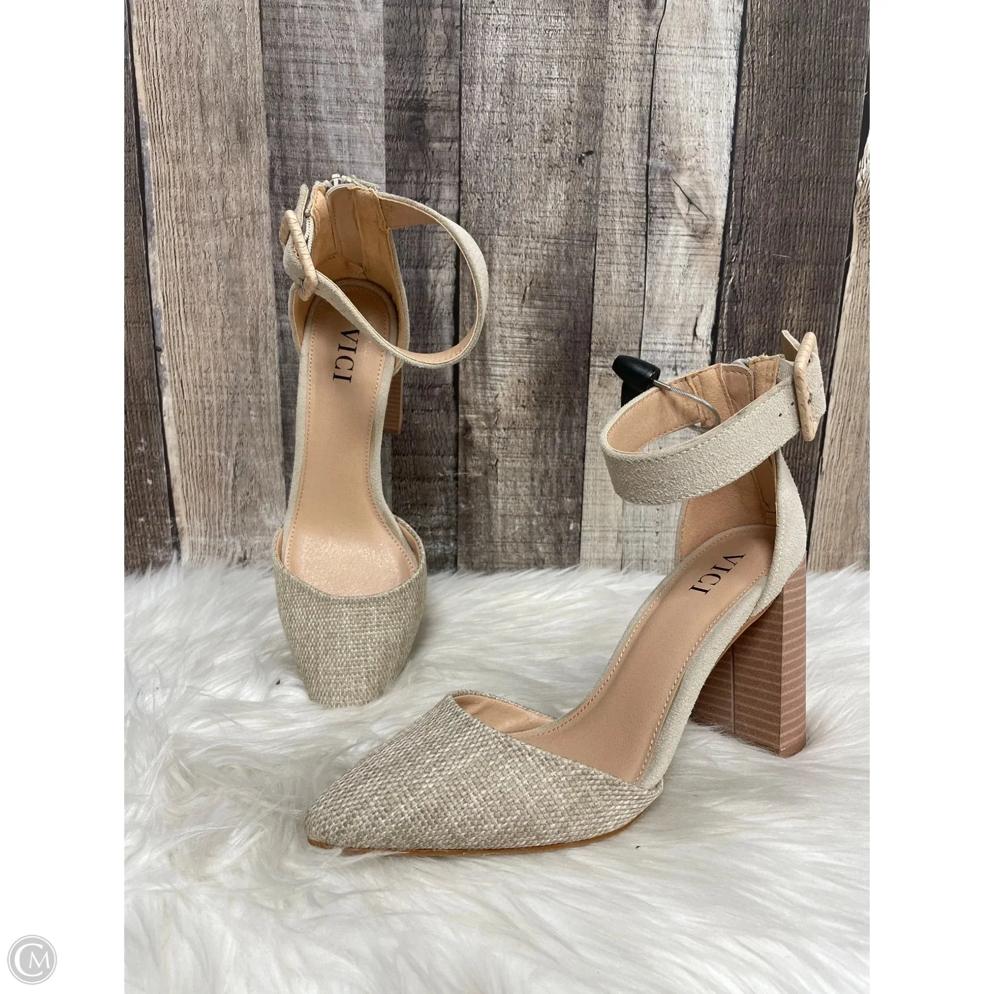 Shoes Heels Block By Vici In Tan, Size: 6.5 Weekend Vibe Confident Mood