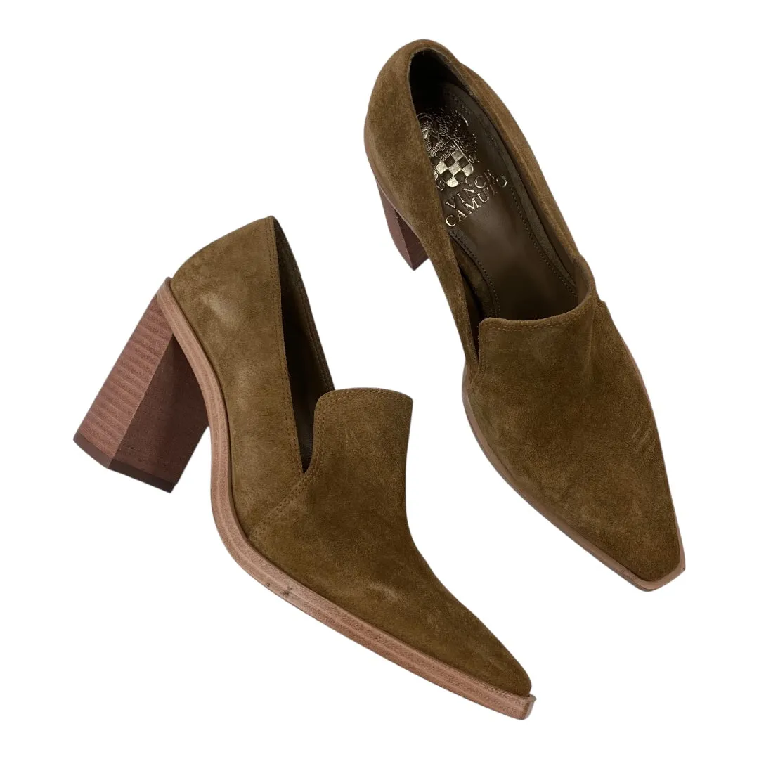 Classic Booties SHOES HEELS BLOCK by VINCE CAMUTO In BROWN, Size: 6.5