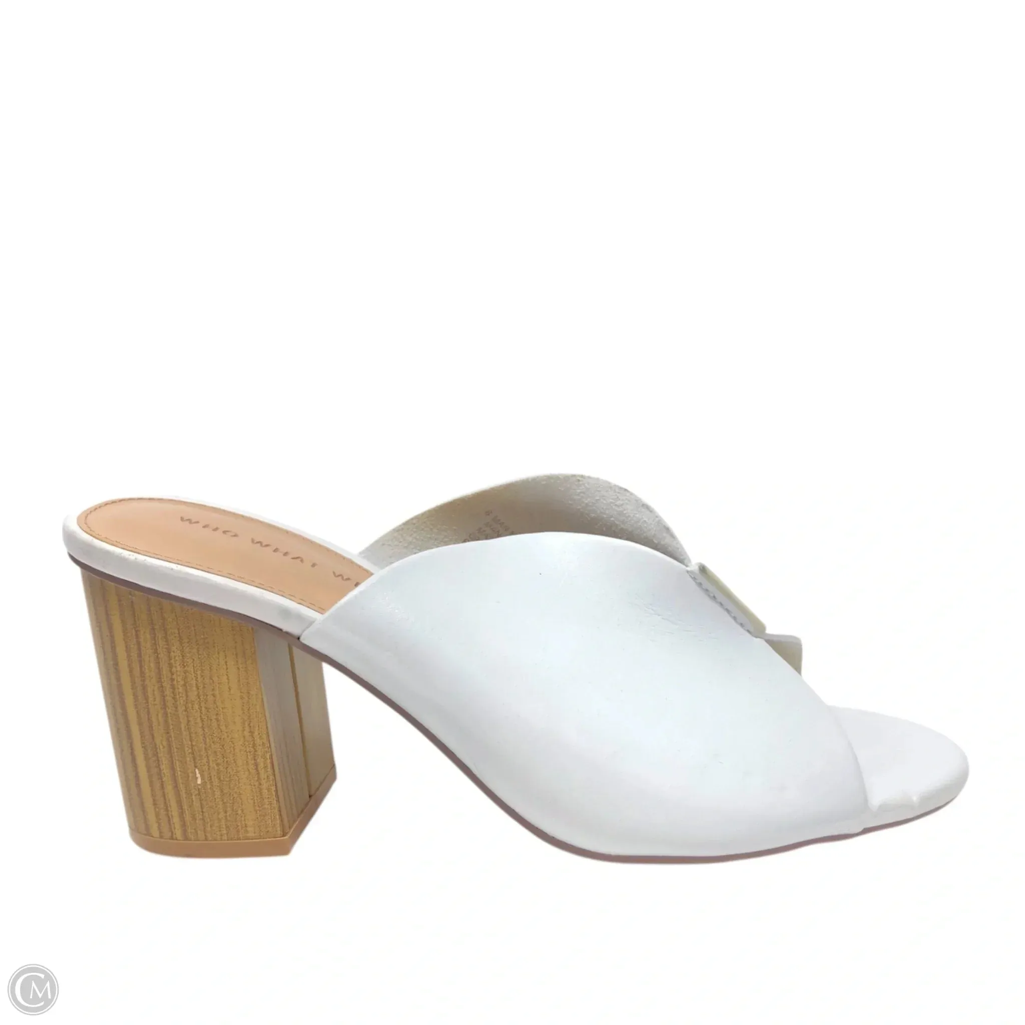 Office Vibe Shoes Heels Block By Who What Wear In White, Size: 8