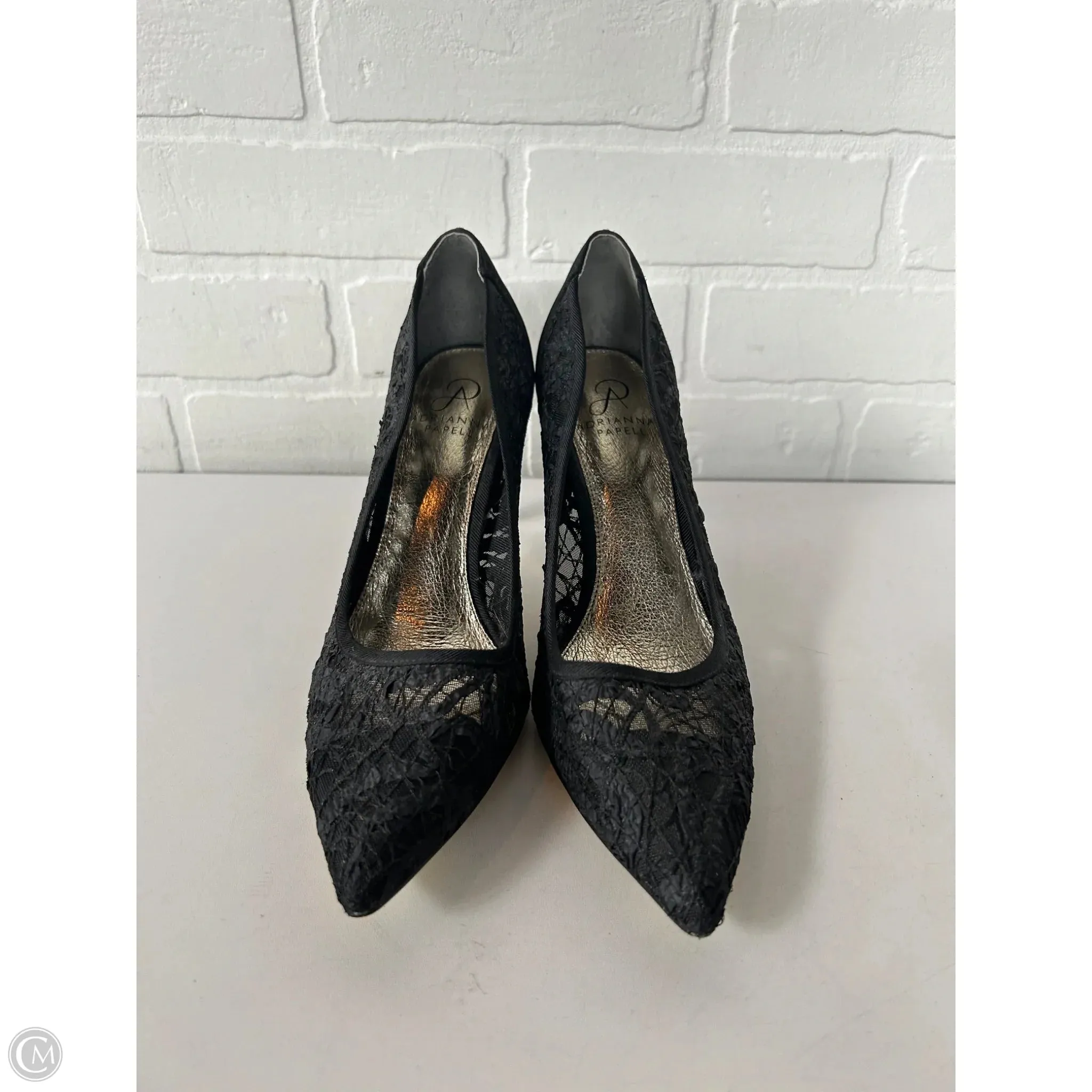 Shoes Heels Stiletto By Adrianna Papell In Black, Size: 9 Wedge Heel