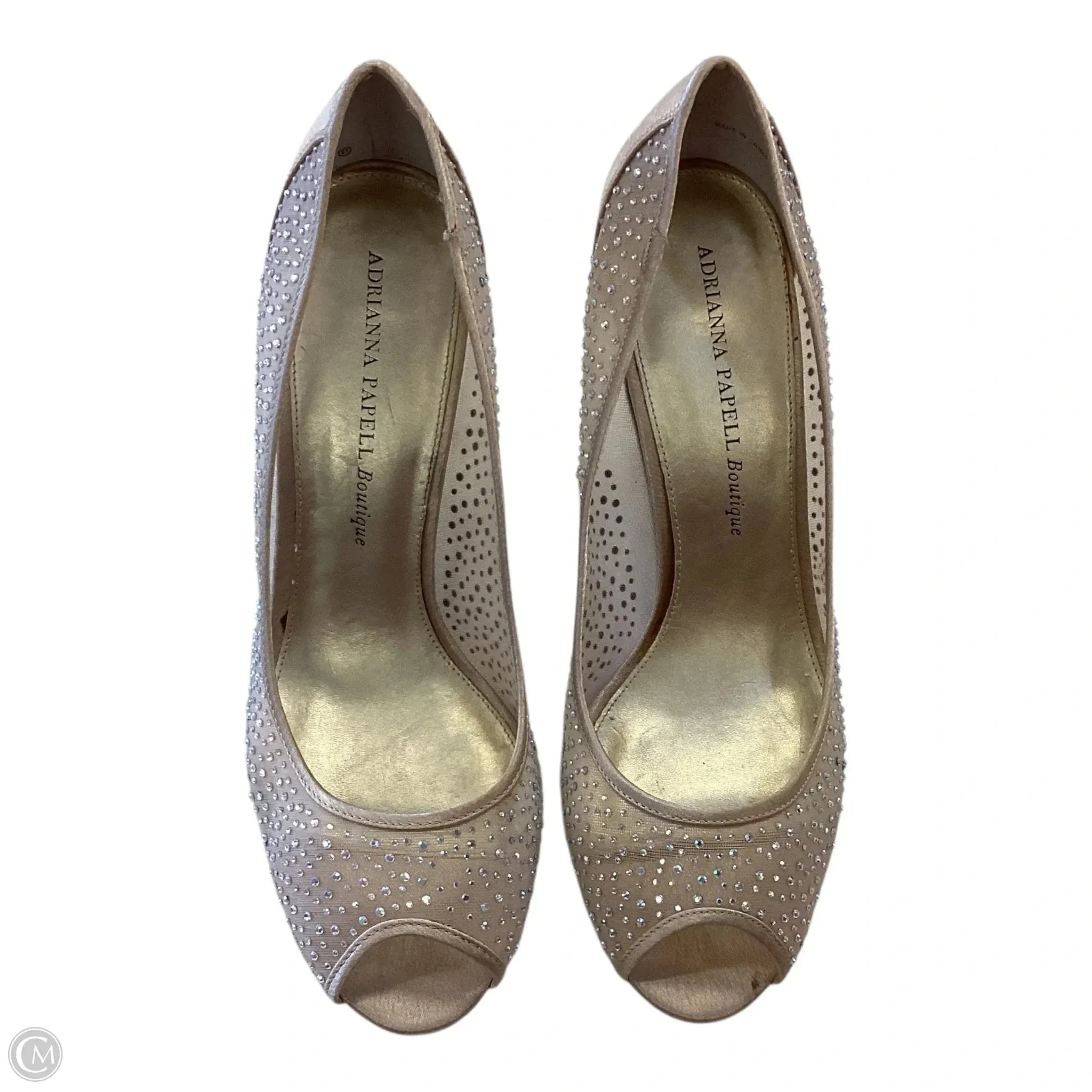 Cozy Mood Shoes Heels Stiletto By Adrianna Papell In Gold, Size: 9.5