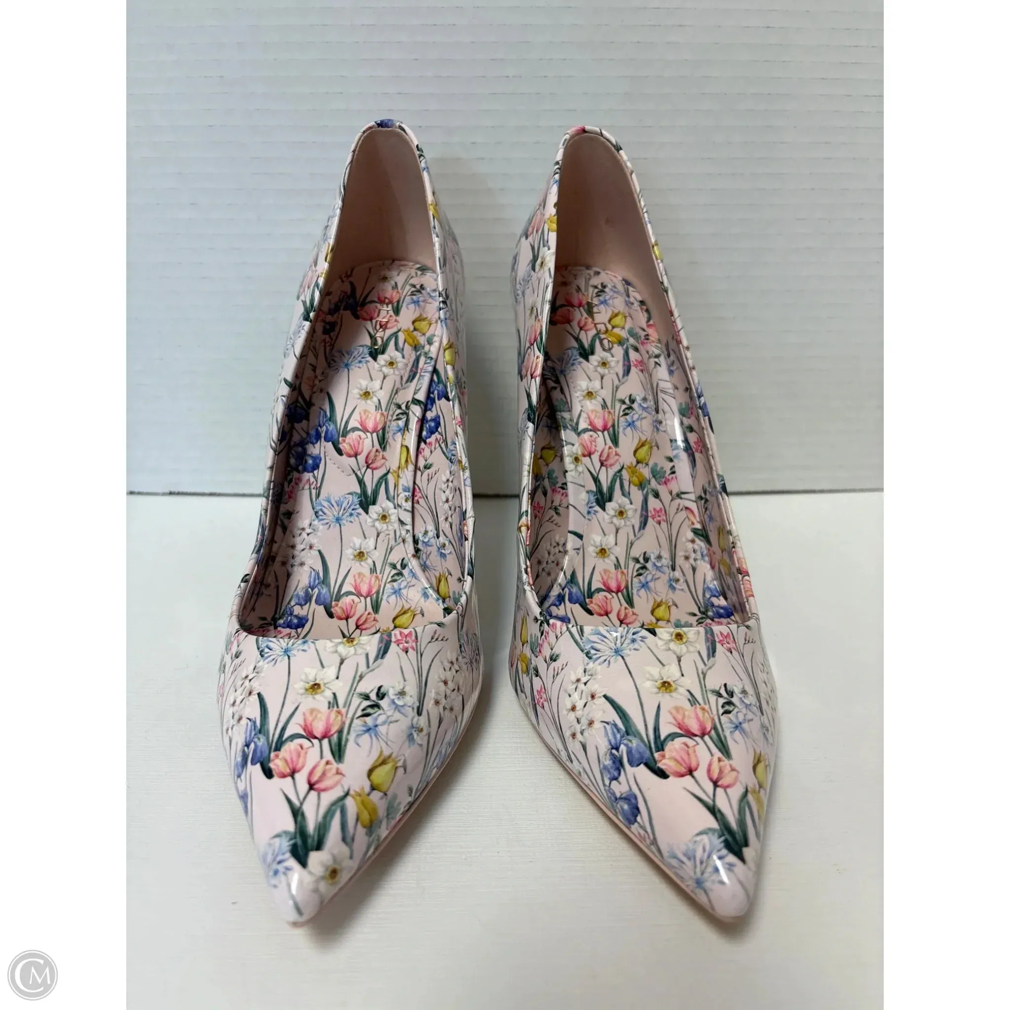 Shoes Heels Stiletto By Aldo In Multi-colored, Size: 12 Bold Open Toe Heels