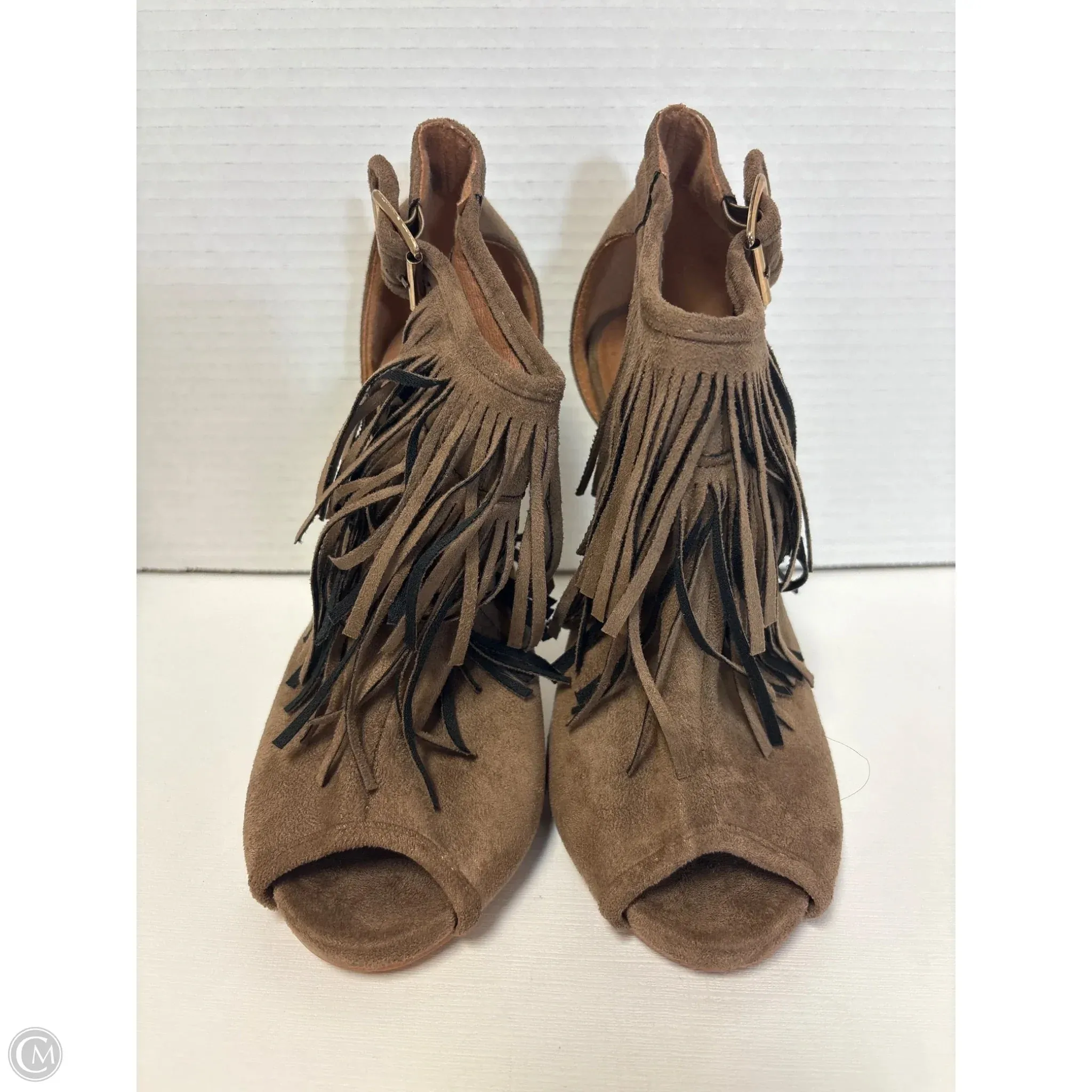 Shoes Heels Stiletto By Bella Marie In Brown, Size: 7.5 Embellished Wedding Shoes Fall Heels