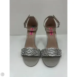 Shoes Heels Stiletto By Betsey Johnson In Silver, Size: 7 Elegant Energetic Mood