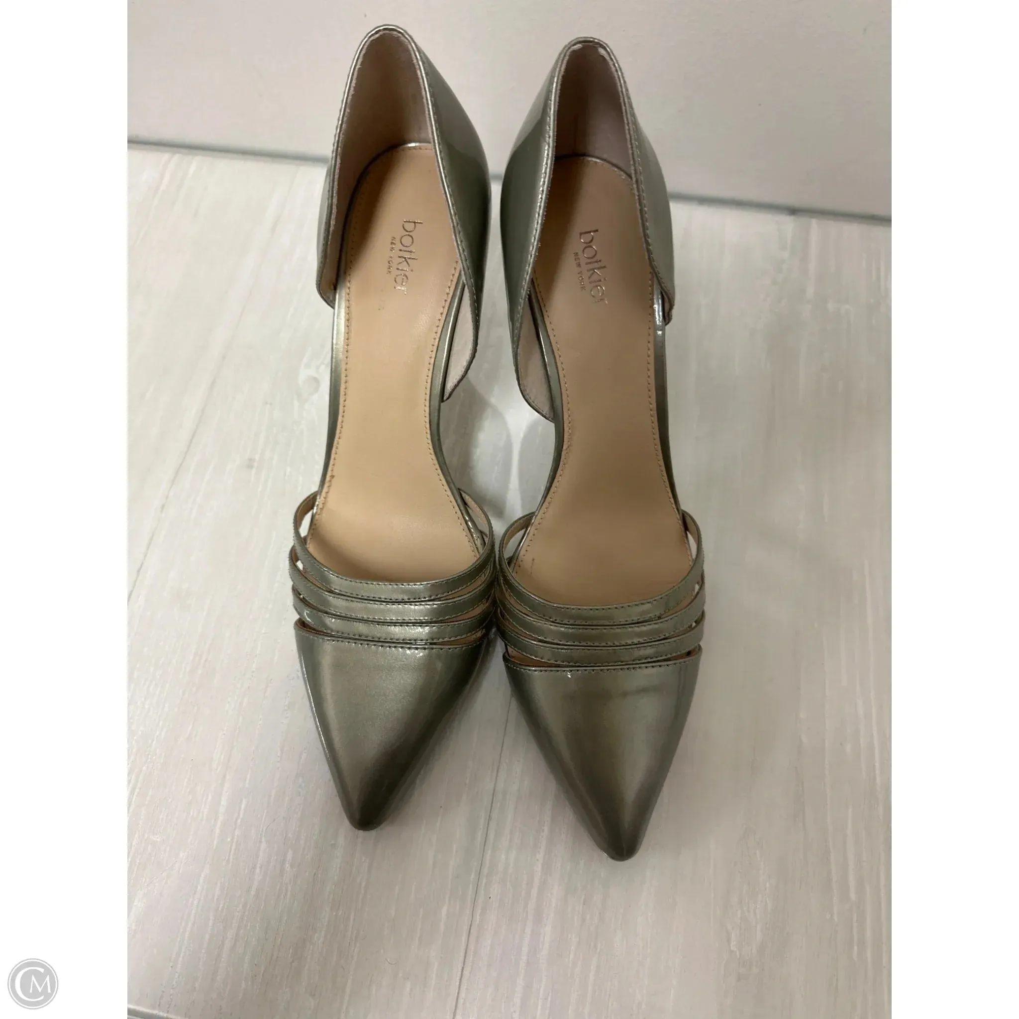 Flexible Construction Shoes Heels Stiletto By Botkier In Green, Size: 8.5