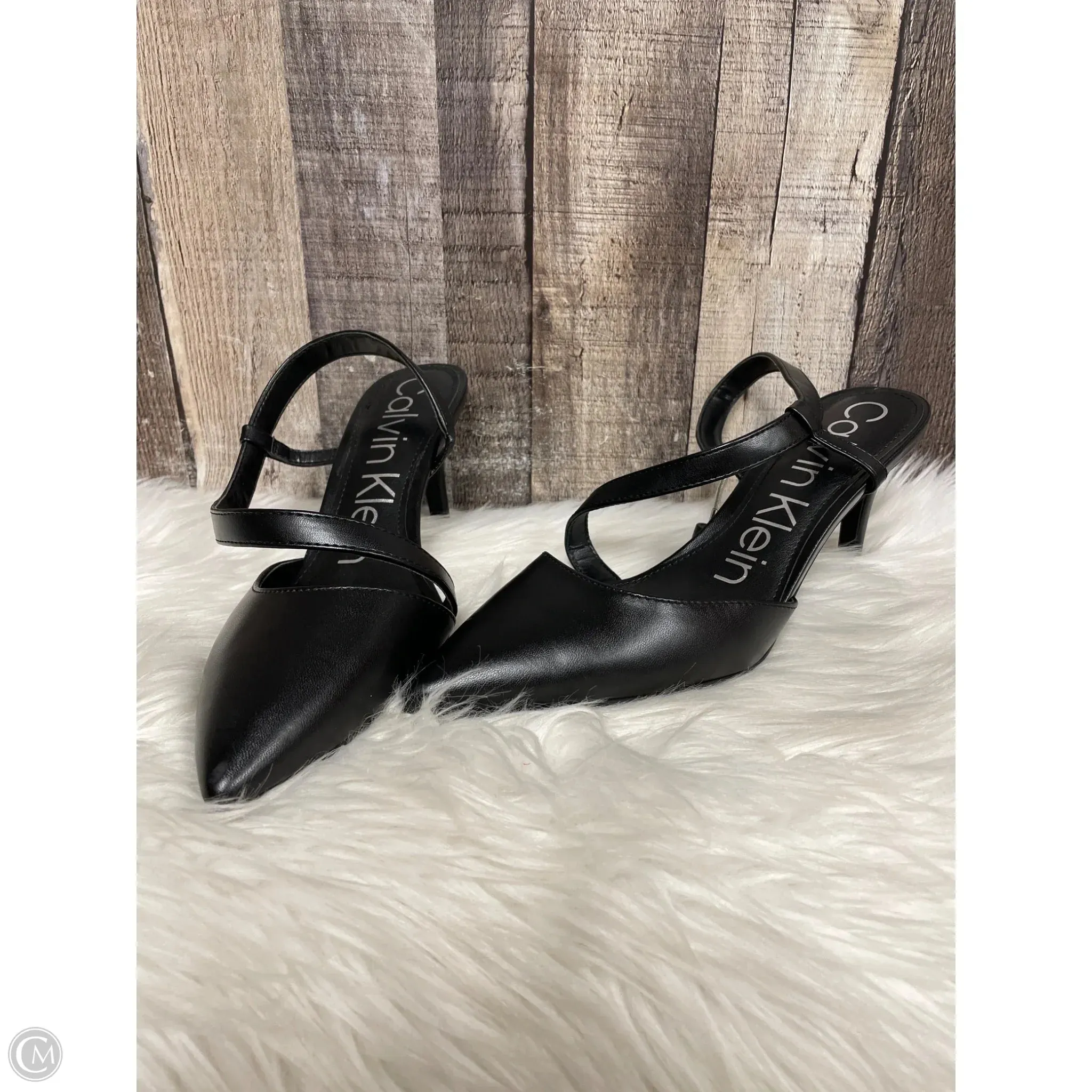 Shoes Heels Stiletto By Calvin Klein In Black, Size: 9.5 Polished Feel