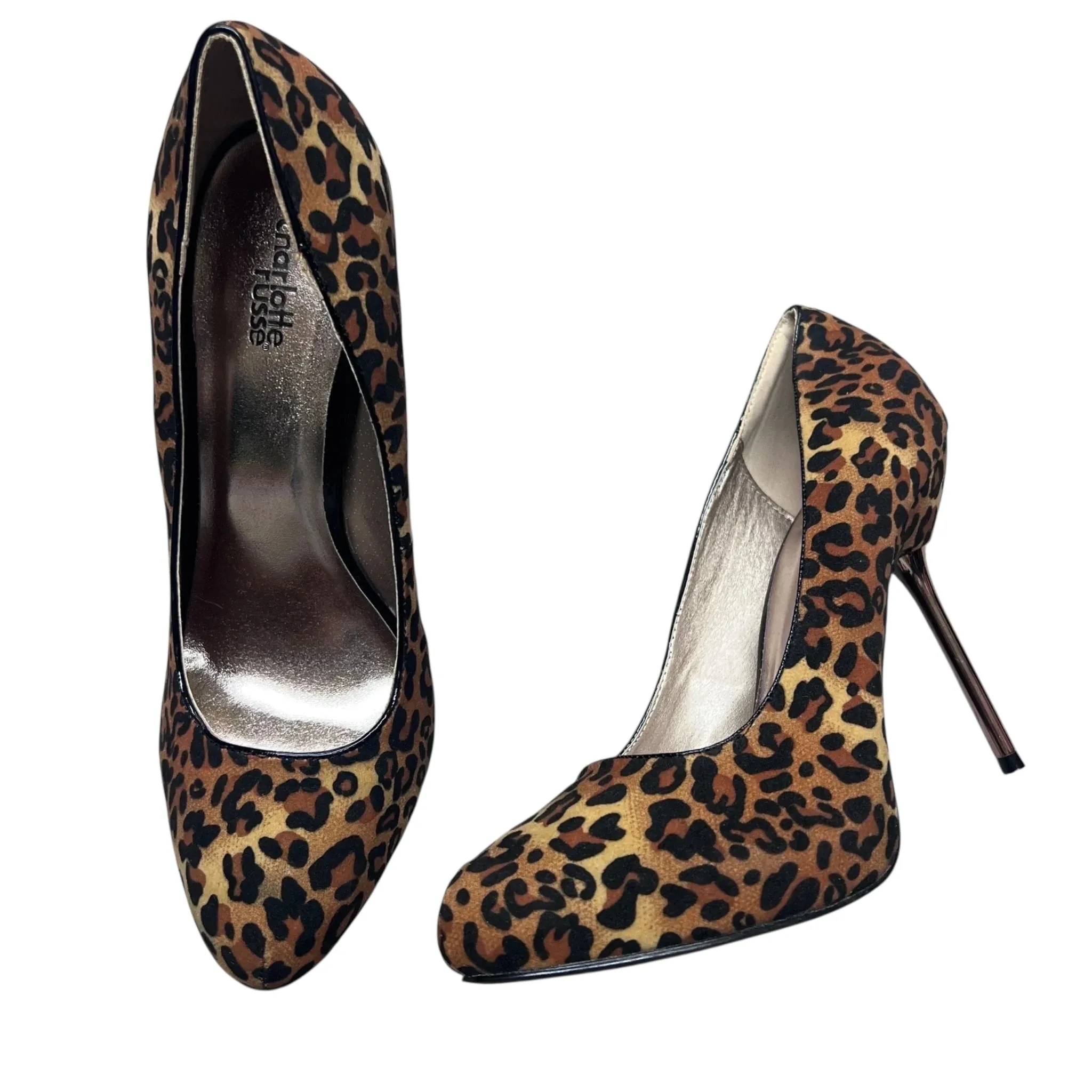 Shoes Heels Stiletto By Charlotte Russe In Animal Print, Size: 11 All-day Comfort Comfortable Padding