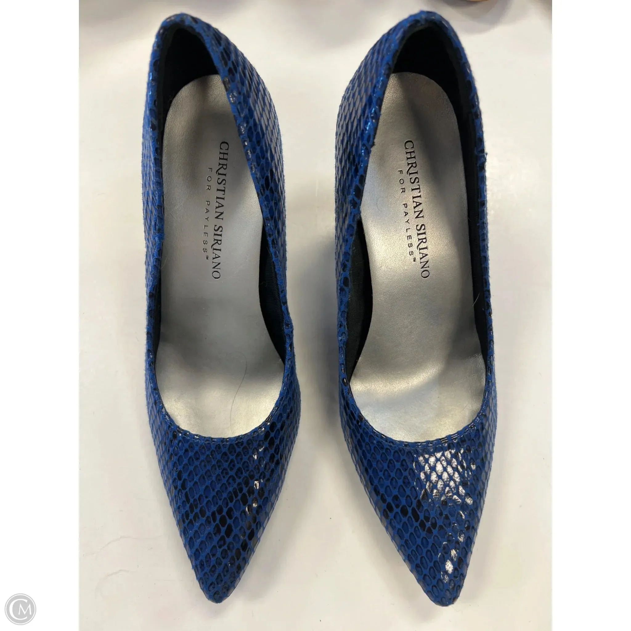 Shoes Heels Stiletto By Christian Siriano For Payless In Blue, Size: 6 synthetic material Work Footwear
