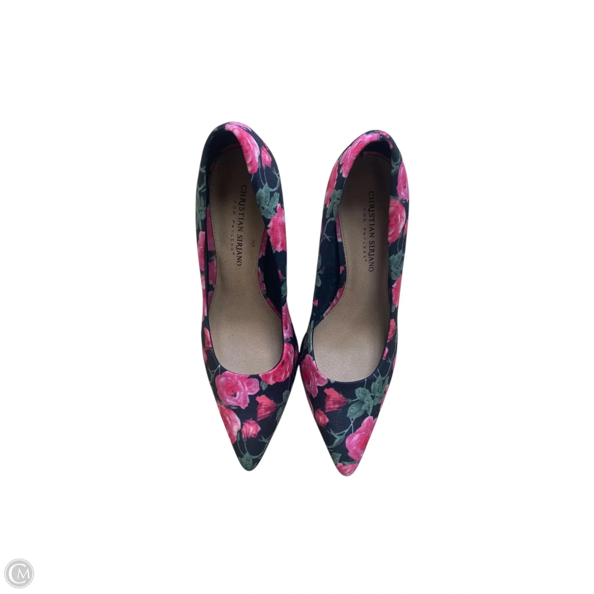 Vibrant Tone Chic Pumps Shoes Heels Stiletto By Christian Siriano For Payless In Floral Print, Size: 9