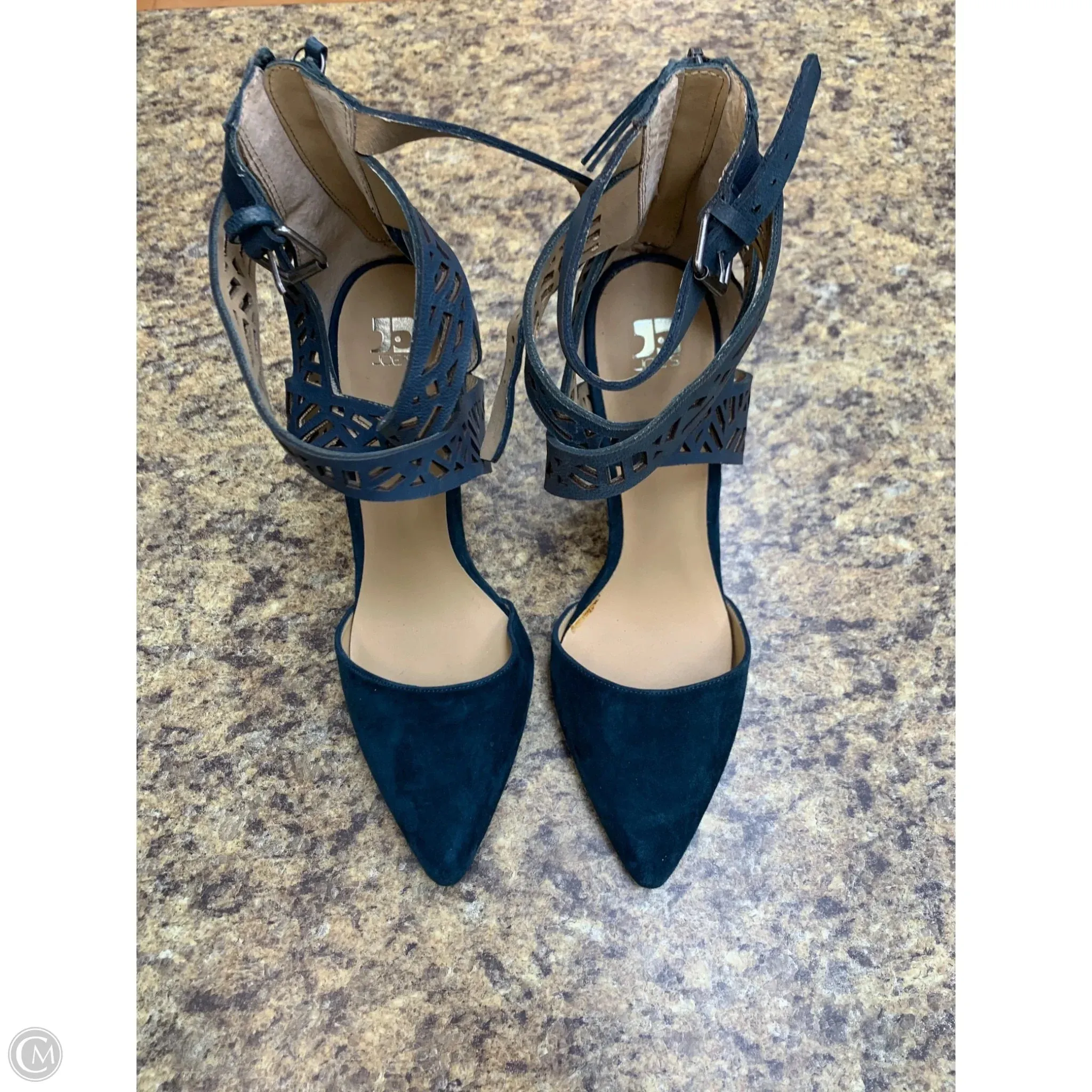 Comfortable High Heels Shoes Heels Stiletto By Clothes Mentor In Blue, Size: 10