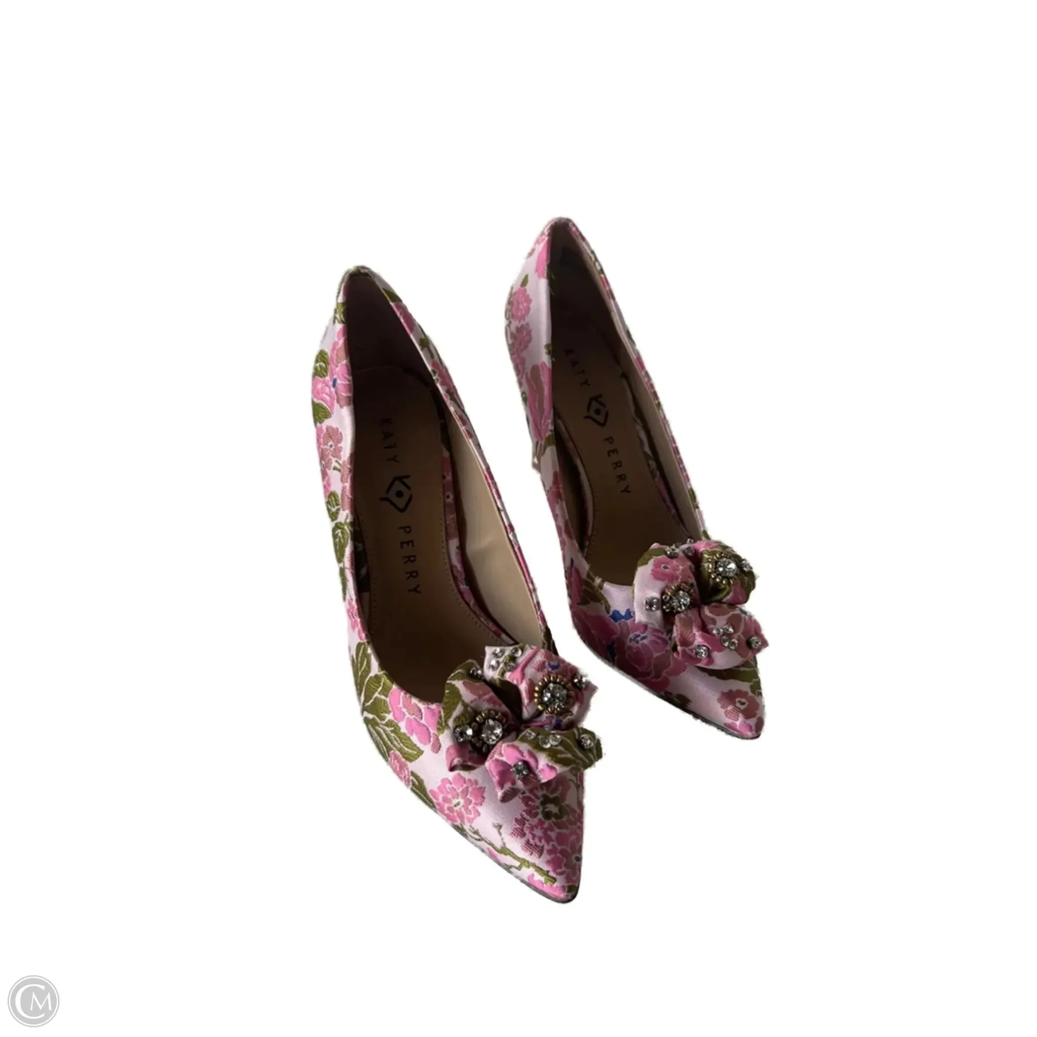 Strappy Sandals Clear Sandals for Weddings Shoes Heels Stiletto By Clothes Mentor In Pink, Size: 8