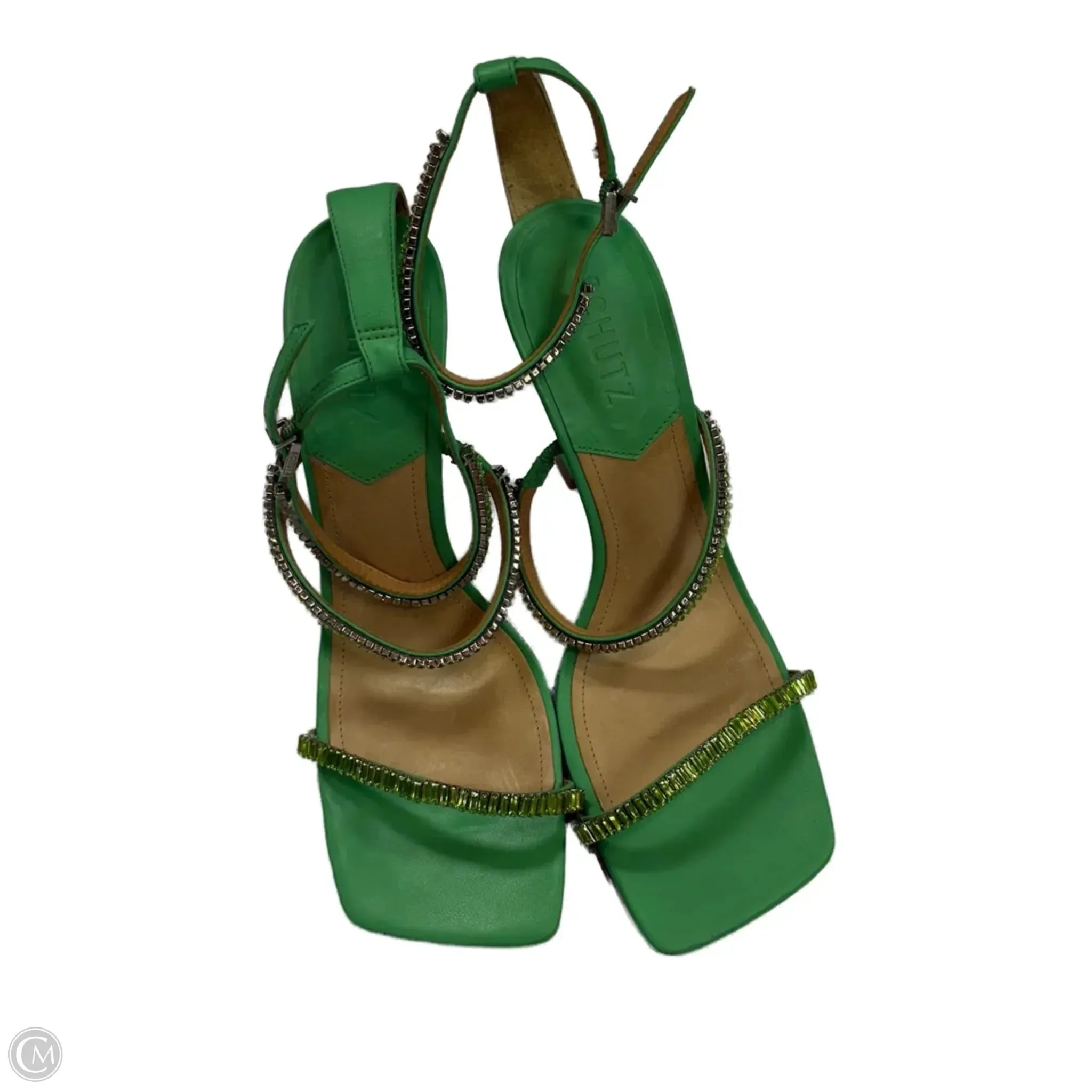 Comfy Bridal Heels Shoes Heels Stiletto By Cmb In Green, Size: 10