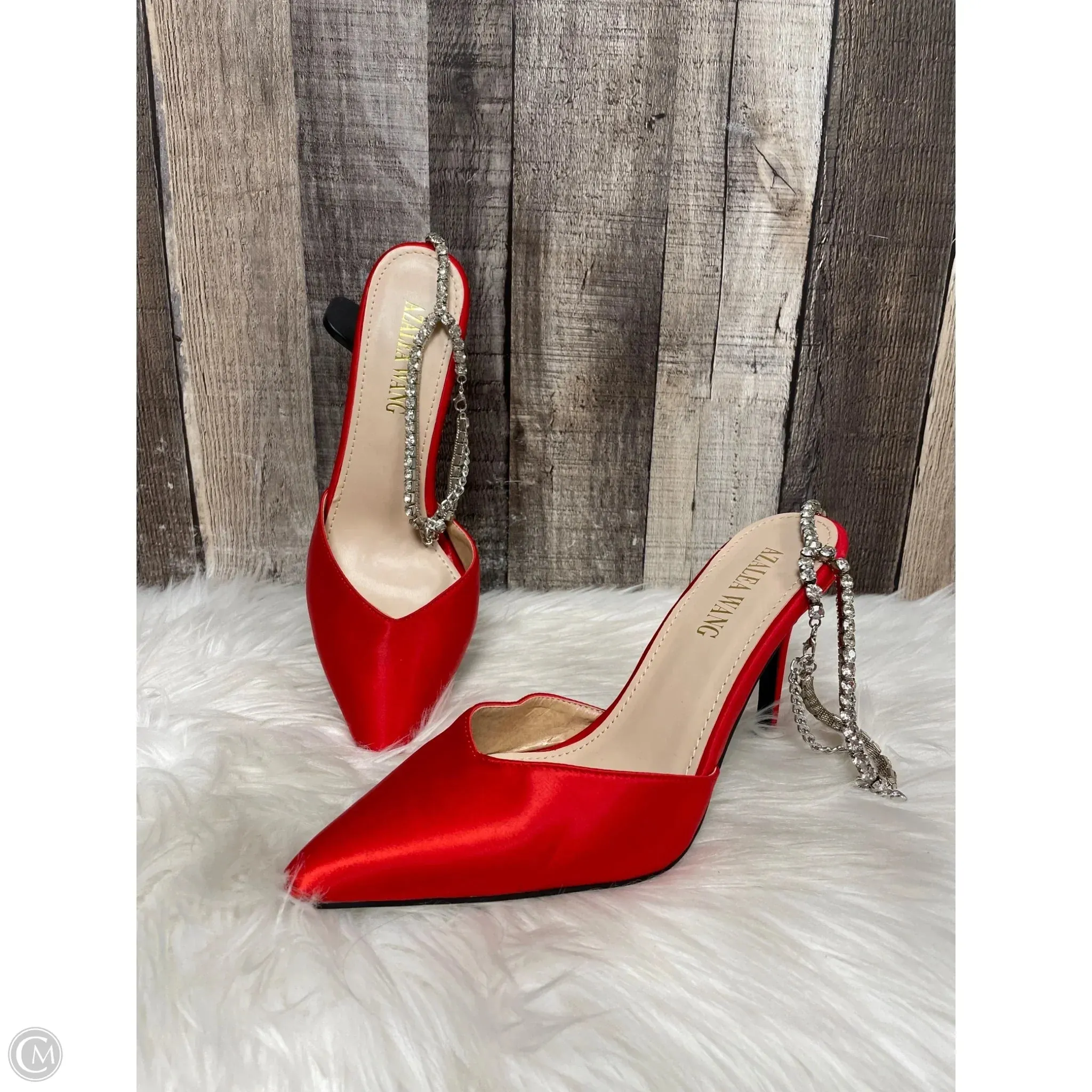 Shoes Heels Stiletto By Cmb In Red, Size: 9 Comfortable Soles Buckled