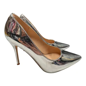 Black Tie Event Heels Shoes Heels Stiletto By Cmc In Silver, Size:8