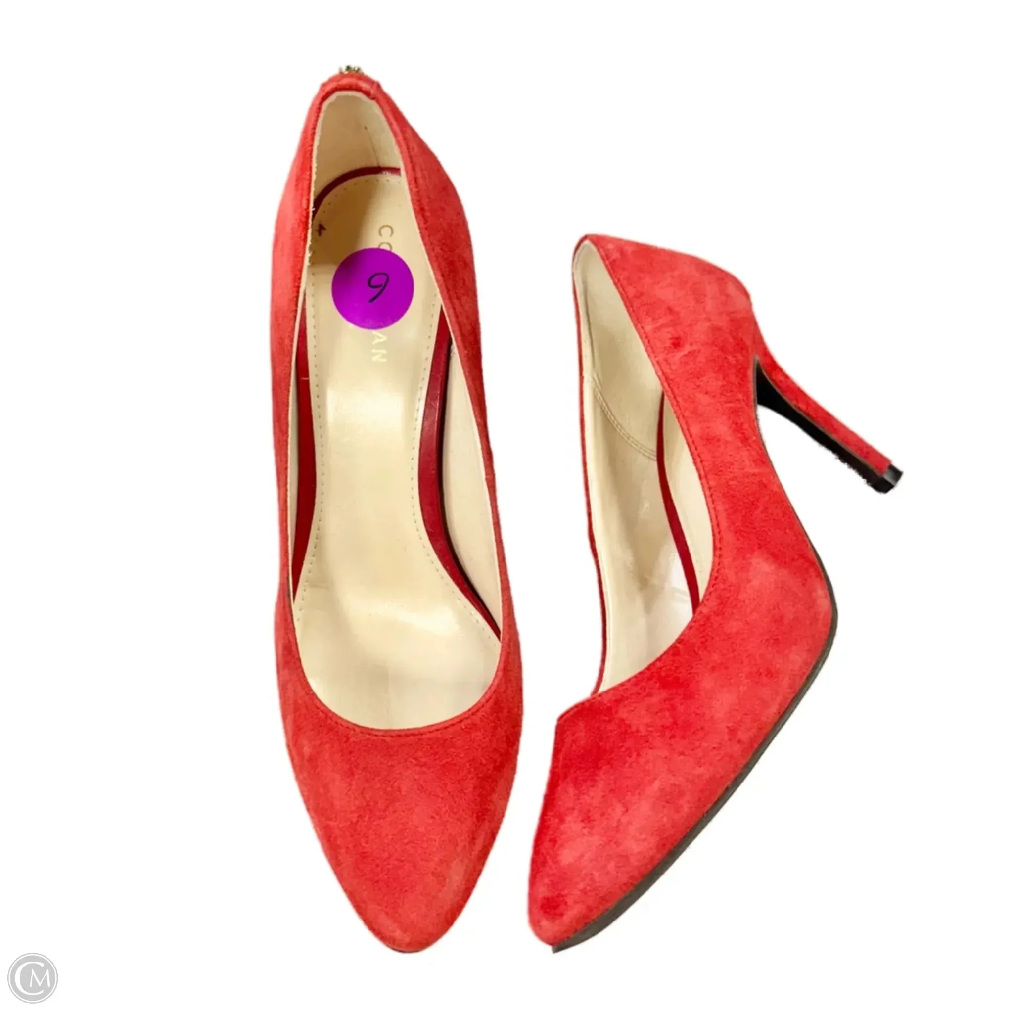 Casual Office Heels Shoes Heels Stiletto By Cole-haan In Red, Size: 6