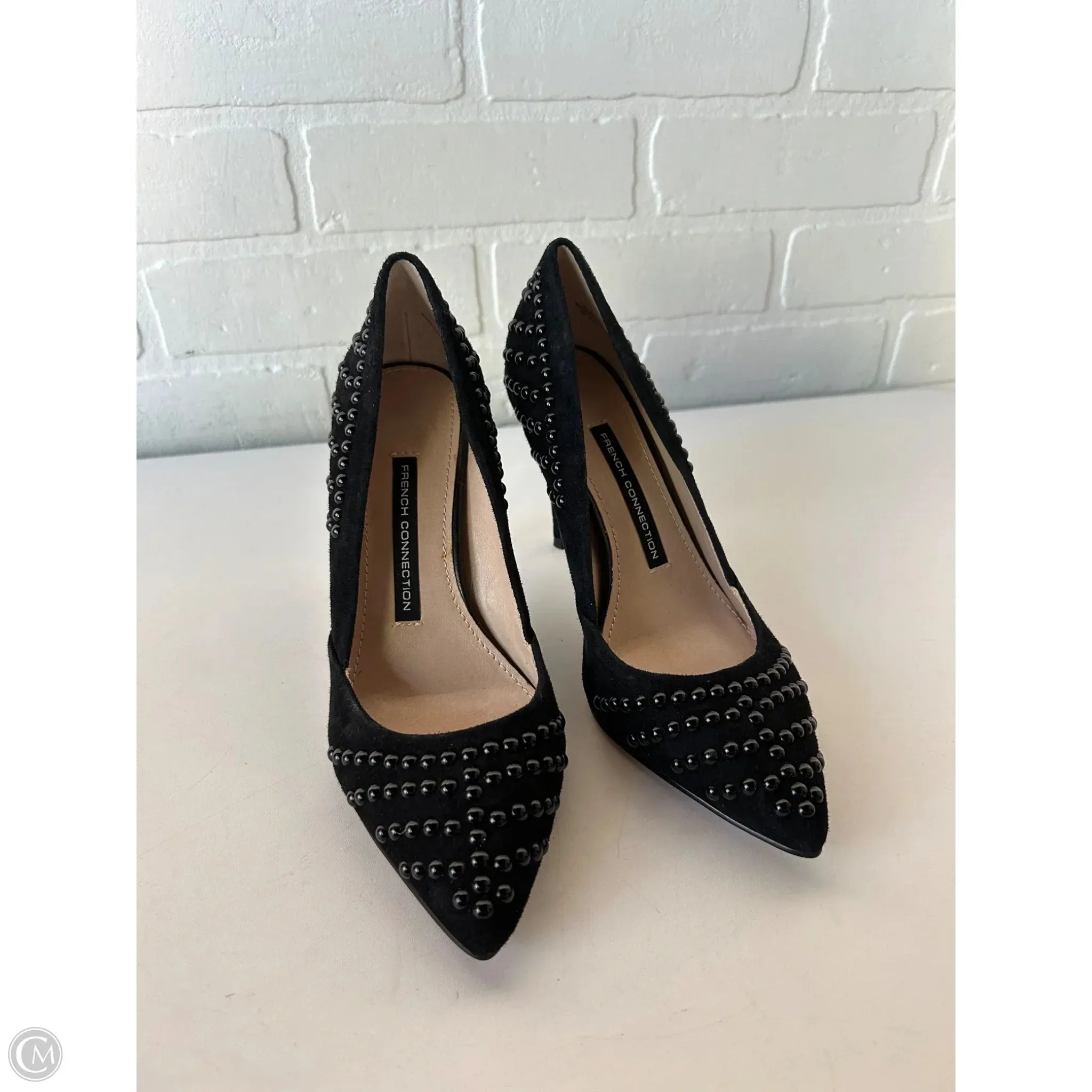 Simple Accent Sharp Look Shoes Heels Stiletto By French Connection In Black, Size: 6