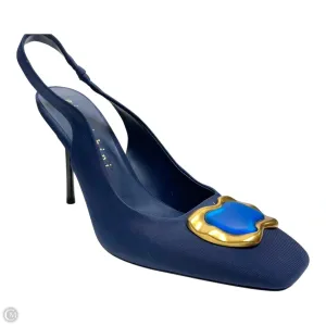 Shoes Heels Stiletto By Gianni Bini In Blue & Gold, Size: 8.5 Evening Vibe