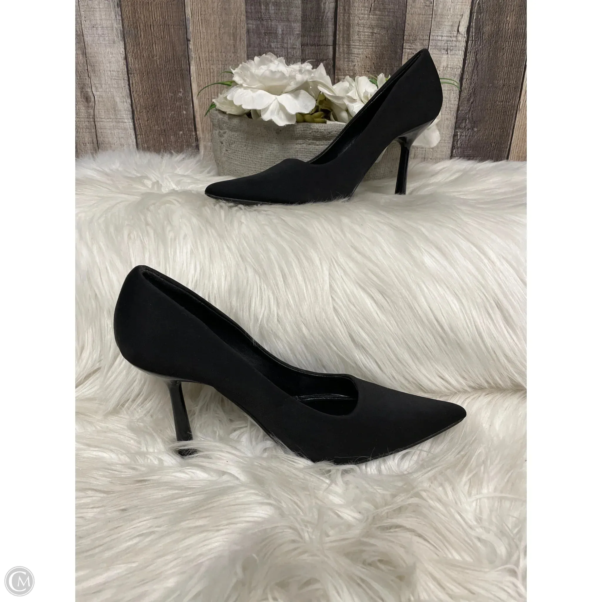 Luxe Wedding Footwear Shoes Heels Stiletto By Glamorous In Black, Size: 7