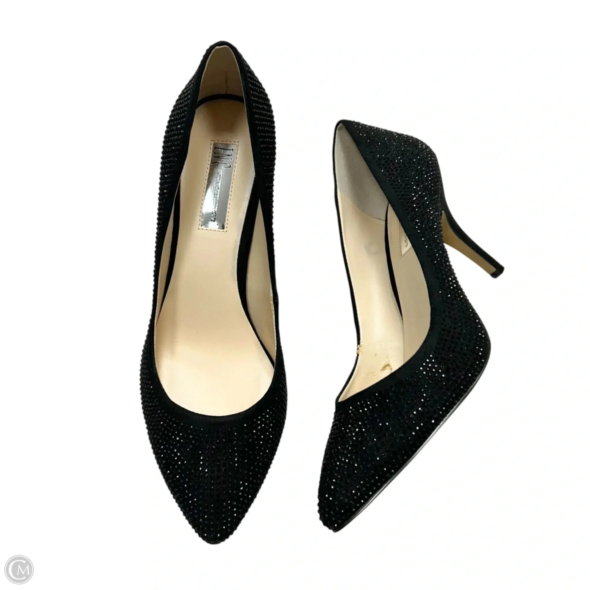 Shoes Heels Stiletto By Inc In Black, Size: 10.5 Sleek Sandals Smart Sandals
