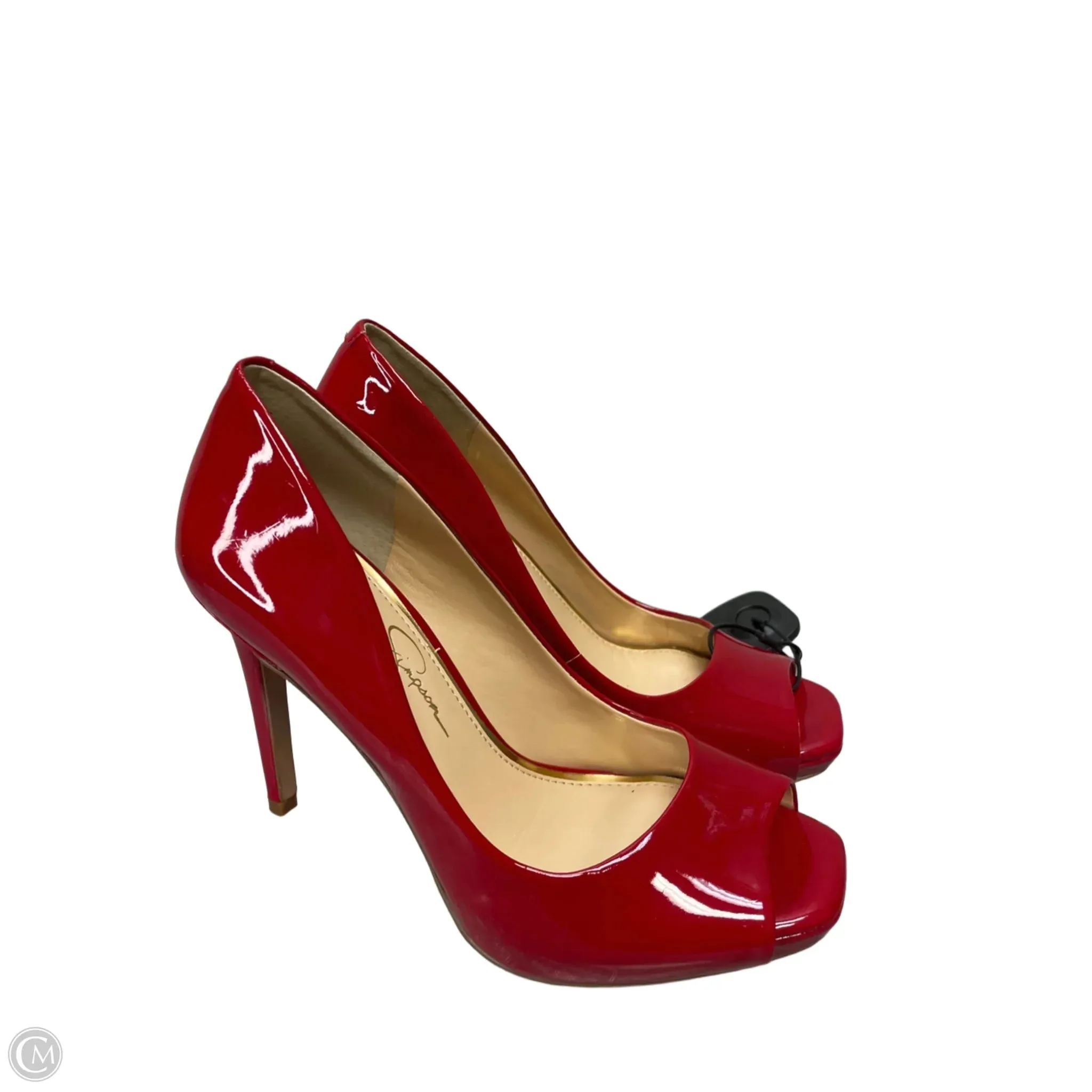 Shoes Heels Stiletto By Jessica Simpson In Red, Size: 7 Modern Edge Stable Structure
