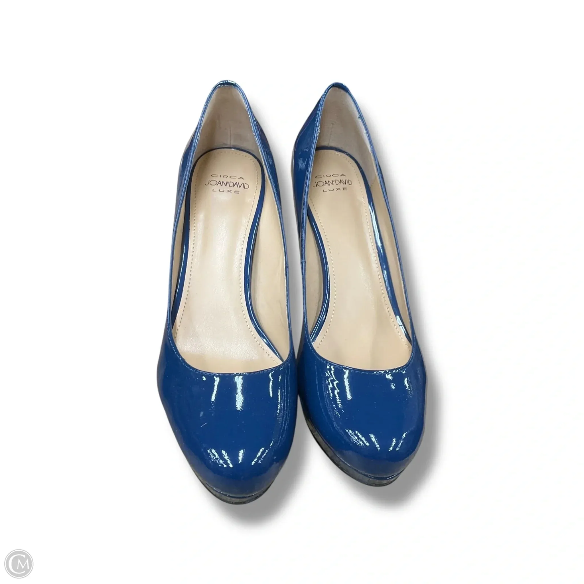 Ankle Support Shoes Heels Stiletto By Joan And David In Blue, Size: 7.5