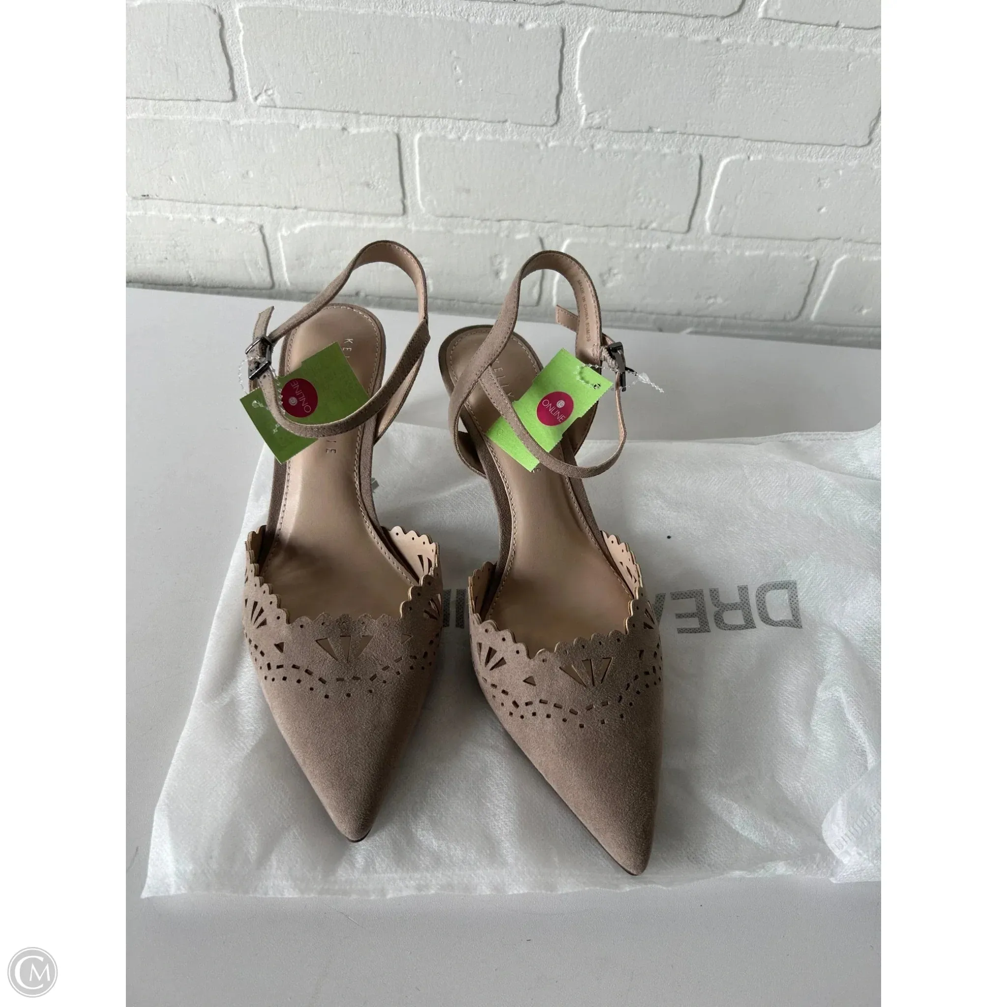 Power Outfit Shoes Heels Stiletto By Kelly And Katie In Tan, Size: 8.5