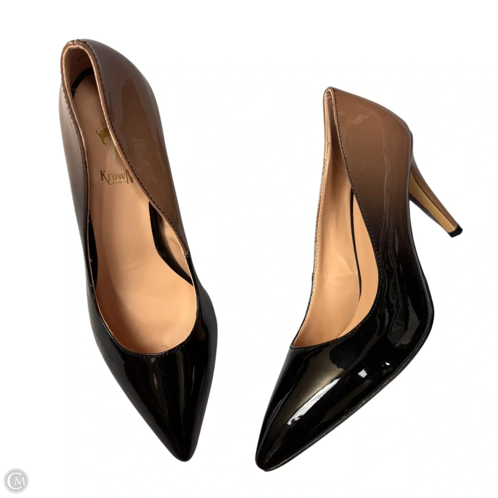 Breathable Designer Stilettos Shoes Heels Stiletto By Krown Kouture In Ombre Print, Size: 7.5