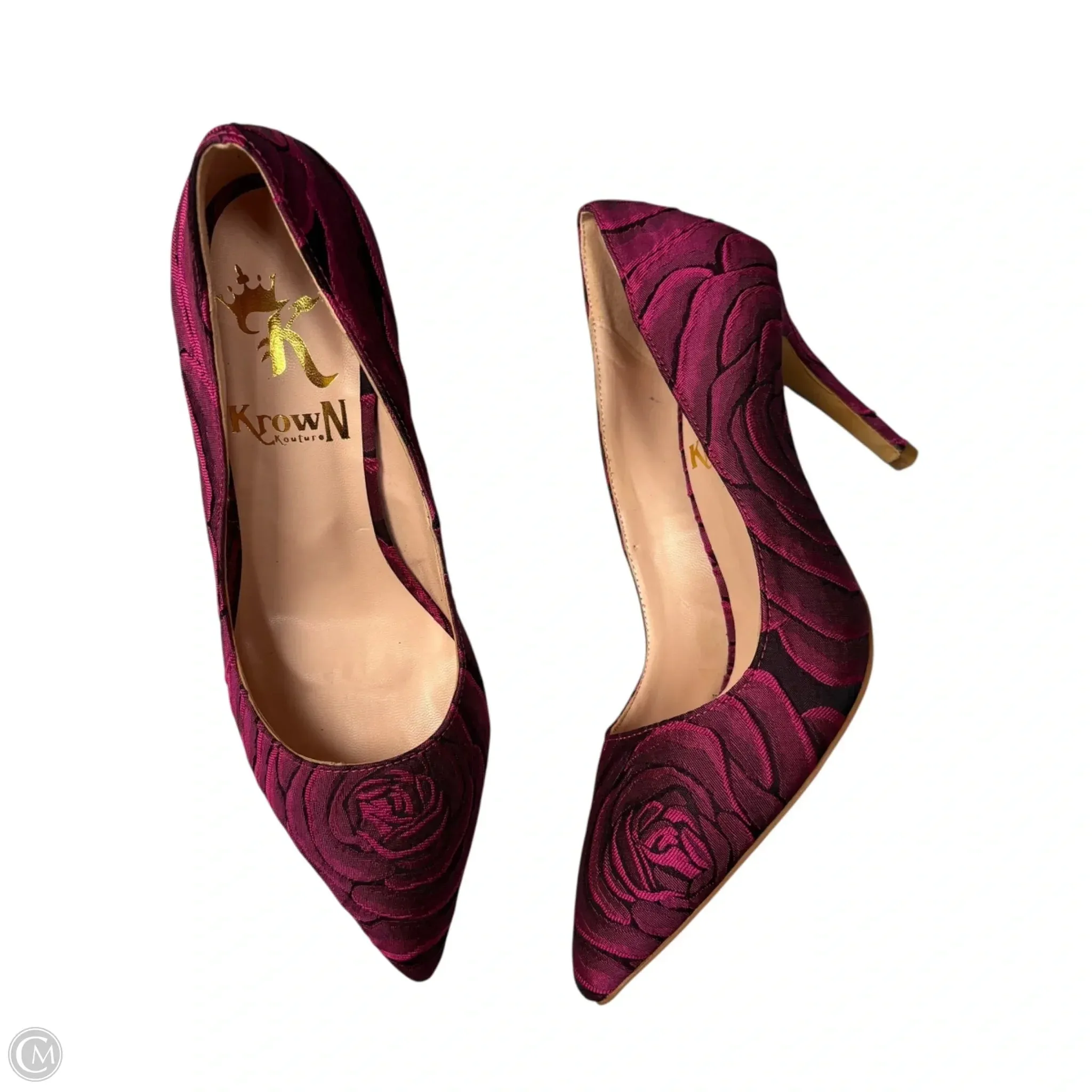 Shoes Heels Stiletto By Krown Kouture In Purple, Size: 6.5 Vintage Look