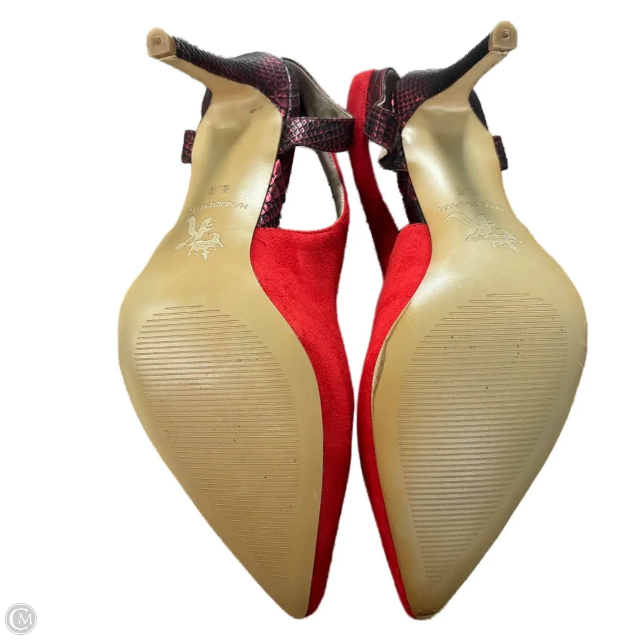 Shoes Heels Stiletto By Krown Kouture In Red, Size: 8.5 Pointed Toe Shoes