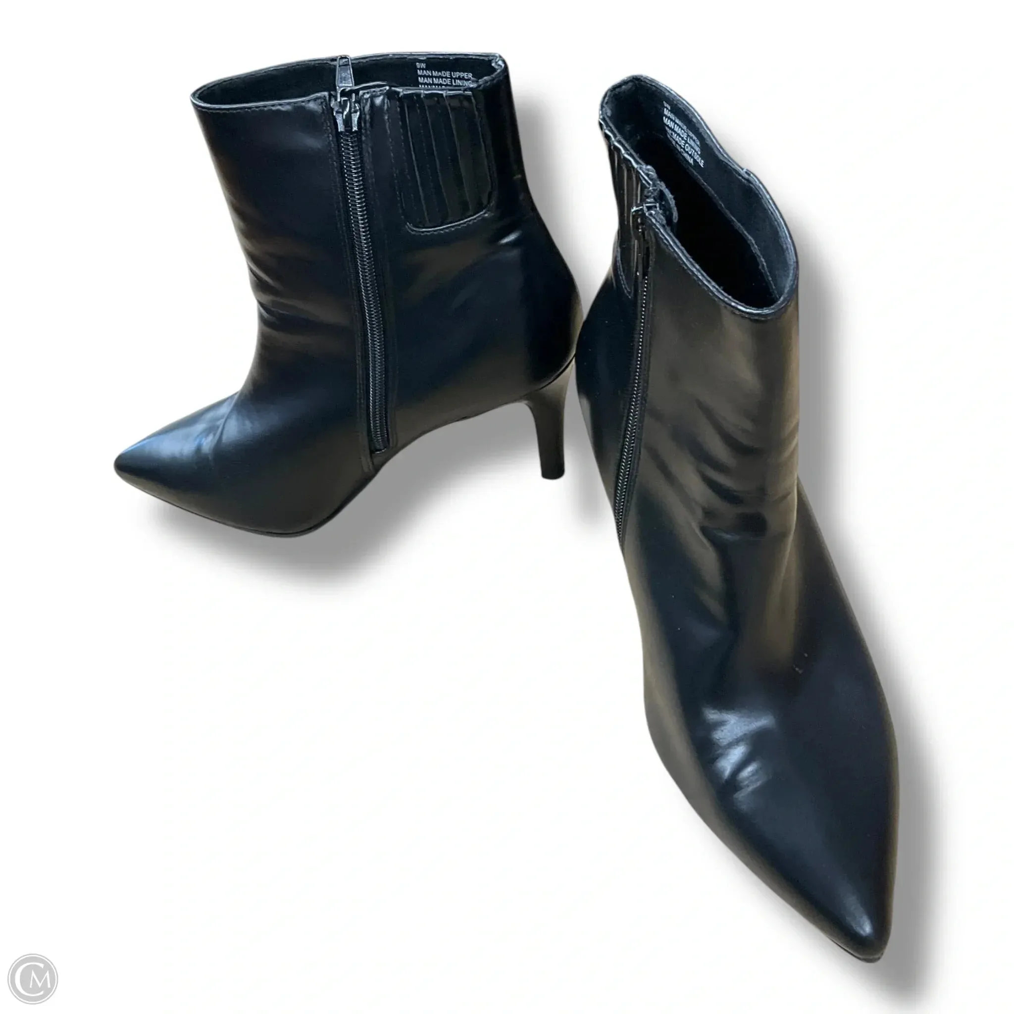 High Top Style Wide toe box Shoes Heels Stiletto By Lane Bryant In Black, Size: 9
