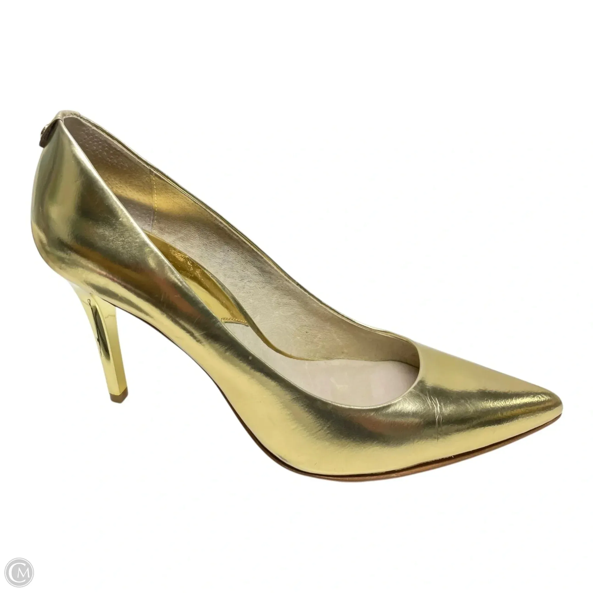 Breathable Design Comfortable Shoes Shoes Heels Stiletto By Michael By Michael Kors In Gold, Size: 8.5