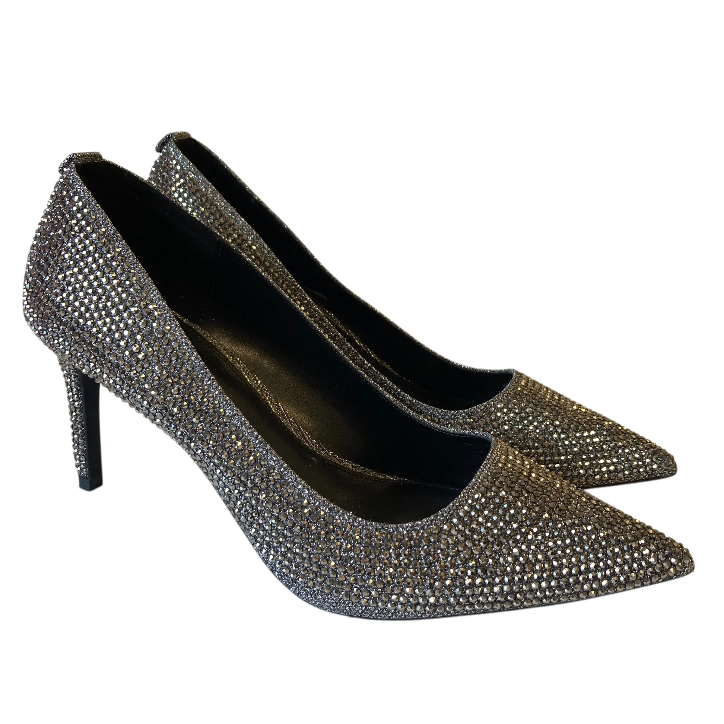Professional Office Shoes Shoes Heels Stiletto By Michael By Michael Kors In Silver, Size:10