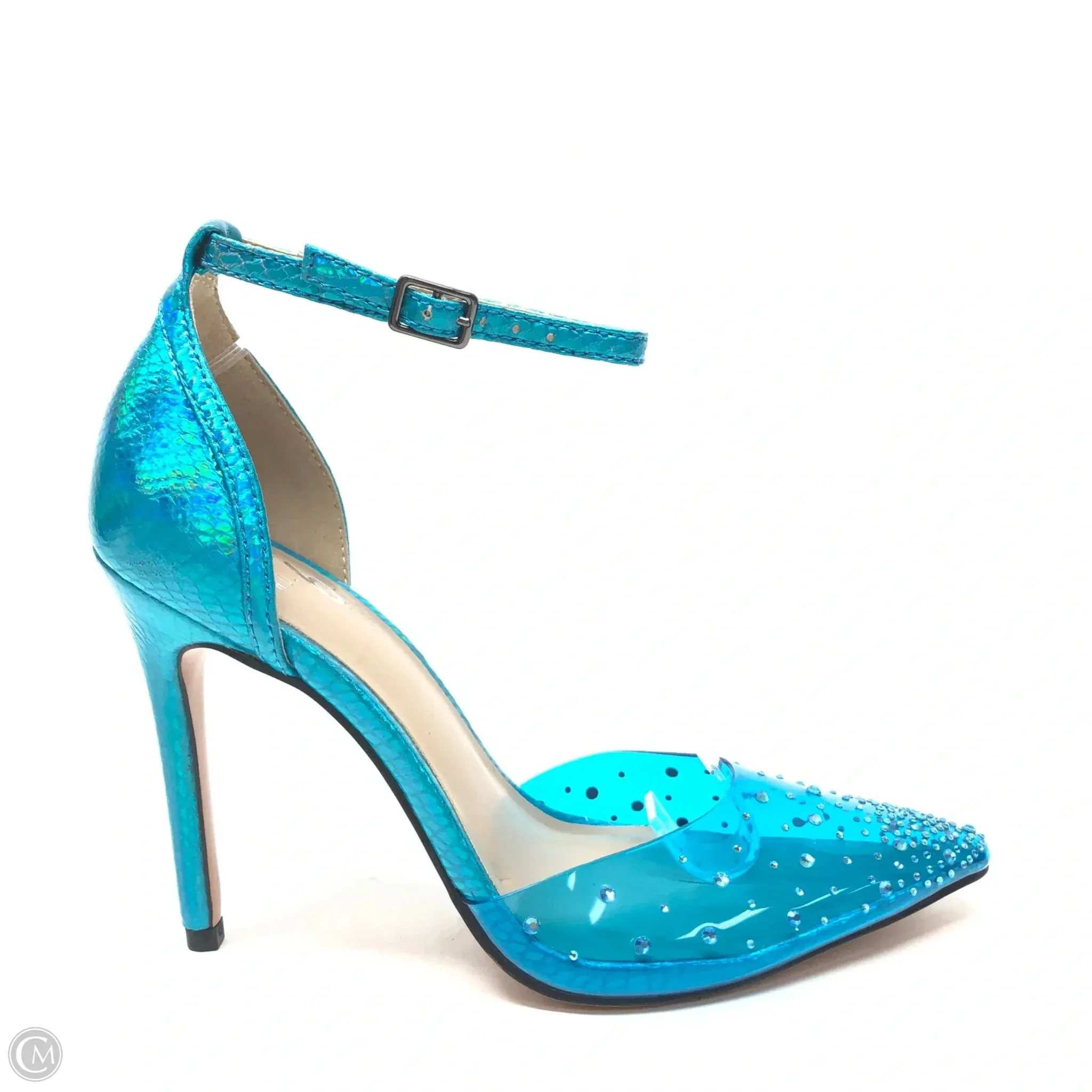 Retro Platform Heels Urban Style Shoes Heels Stiletto By Mix No 6 In Blue, Size: 7