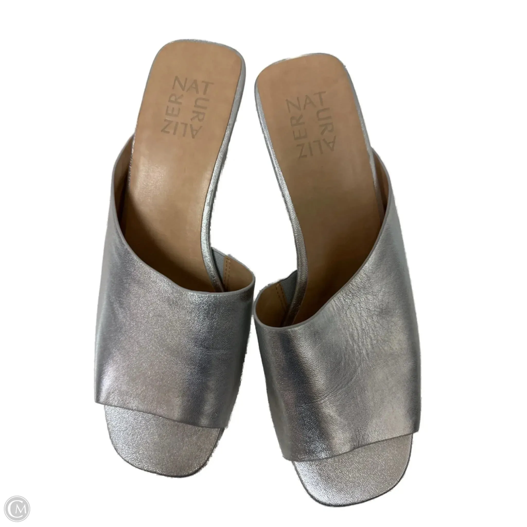 Adjustable Straps All terrain Shoes Heels Stiletto By Naturalizer In Silver, Size: 8.5
