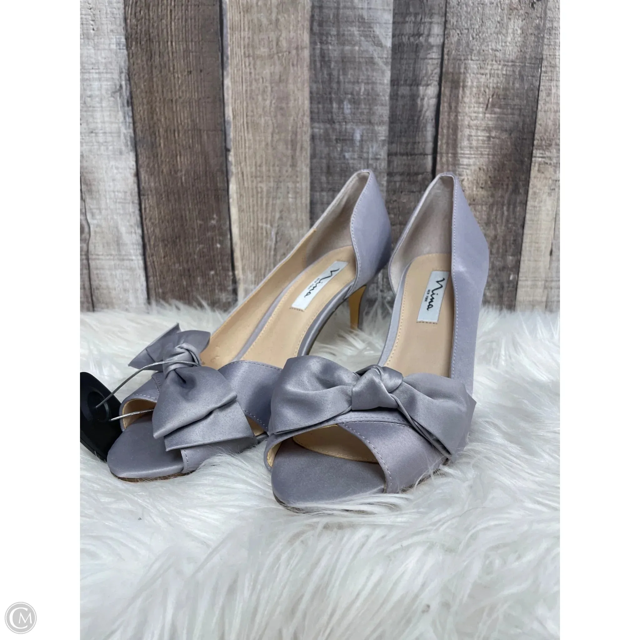 Shoes Heels Stiletto By Nina In Grey, Size: 10 Comfort Technology Classic