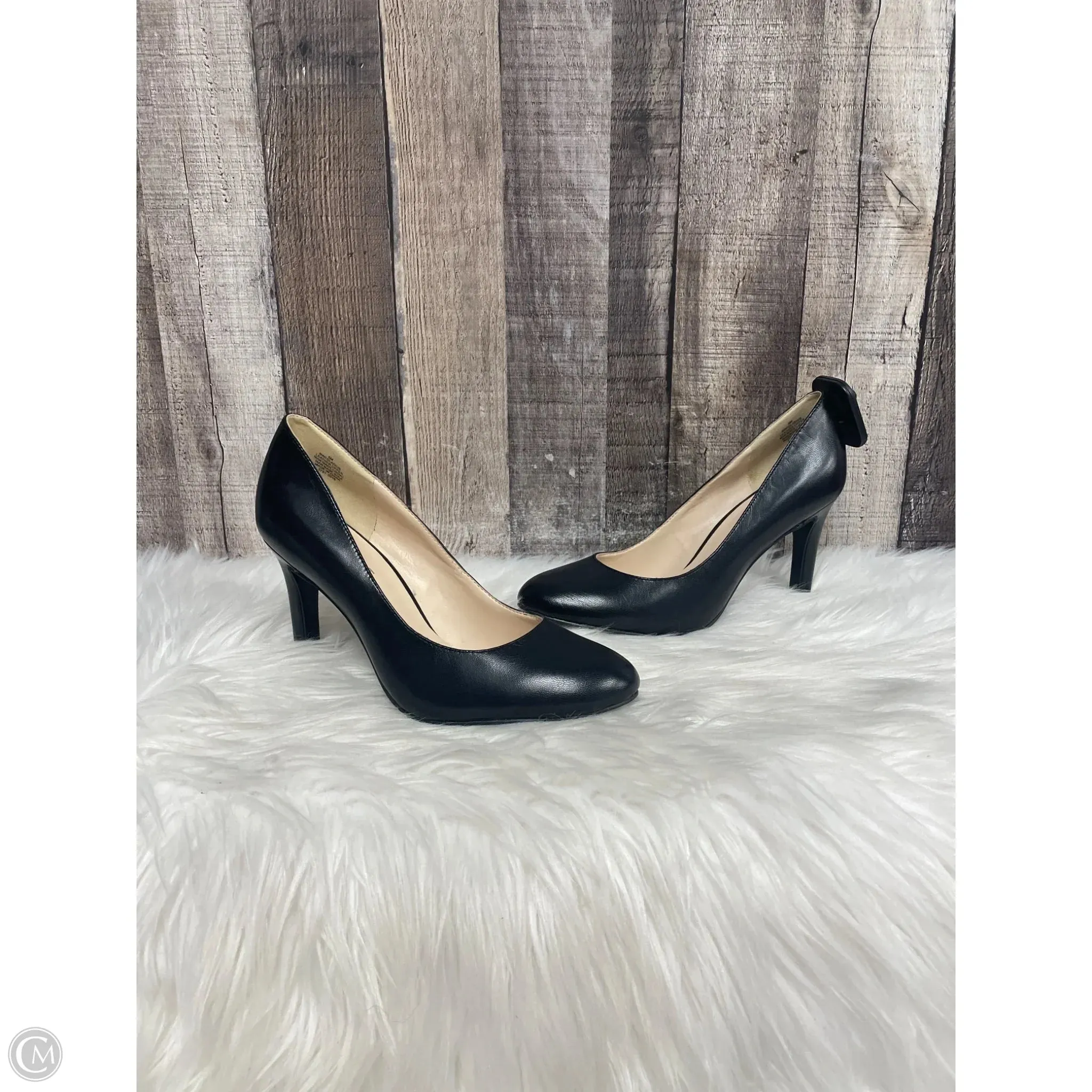Wedding Heels Elegant Stiletto Shoes Shoes Heels Stiletto By Nine West In Black, Size: 6