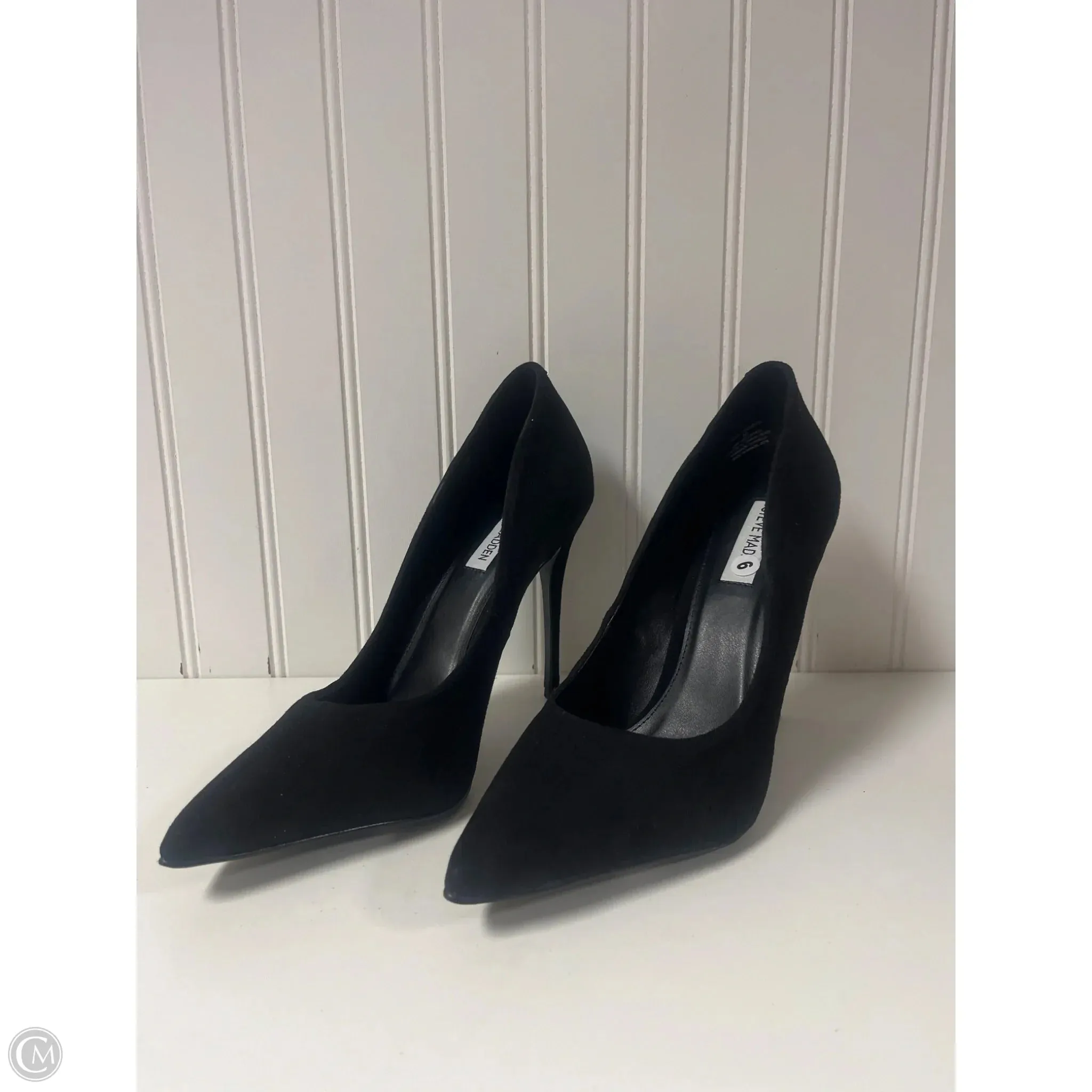 Shoes Heels Stiletto By Steve Madden In Black, Size: 9 Zipper Closure Evening Vibe