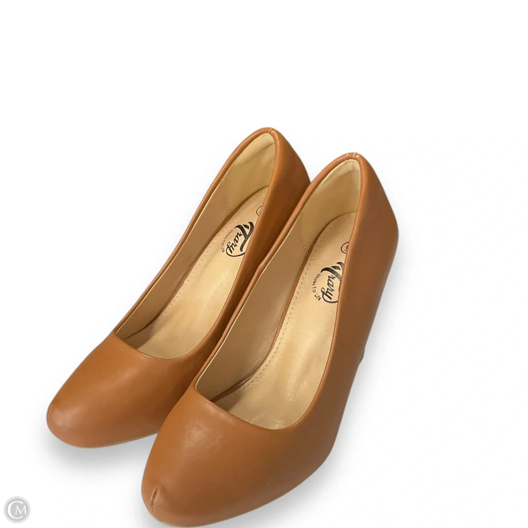 Non Slip Shoes Heels Stiletto By Trary In Tan, Size: 6
