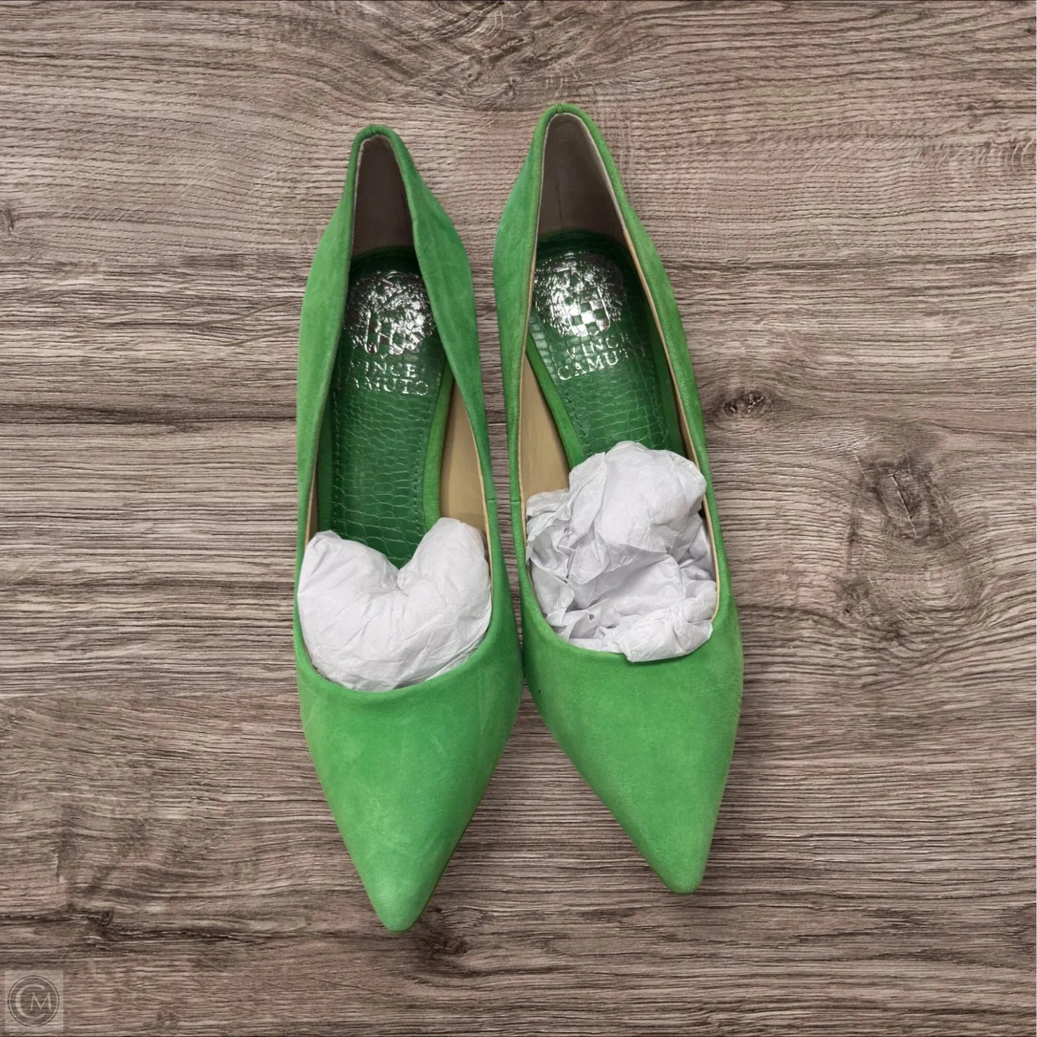 Bold Wedding Heels Anti Fatigue Shoes Heels Stiletto By Vince Camuto In Green, Size: 6
