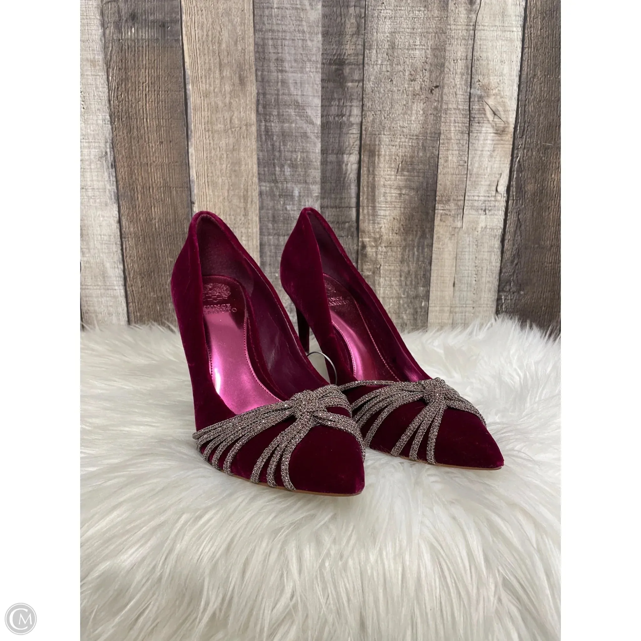 Shoes Heels Stiletto By Vince Camuto In Maroon, Size: 10 Indoor
