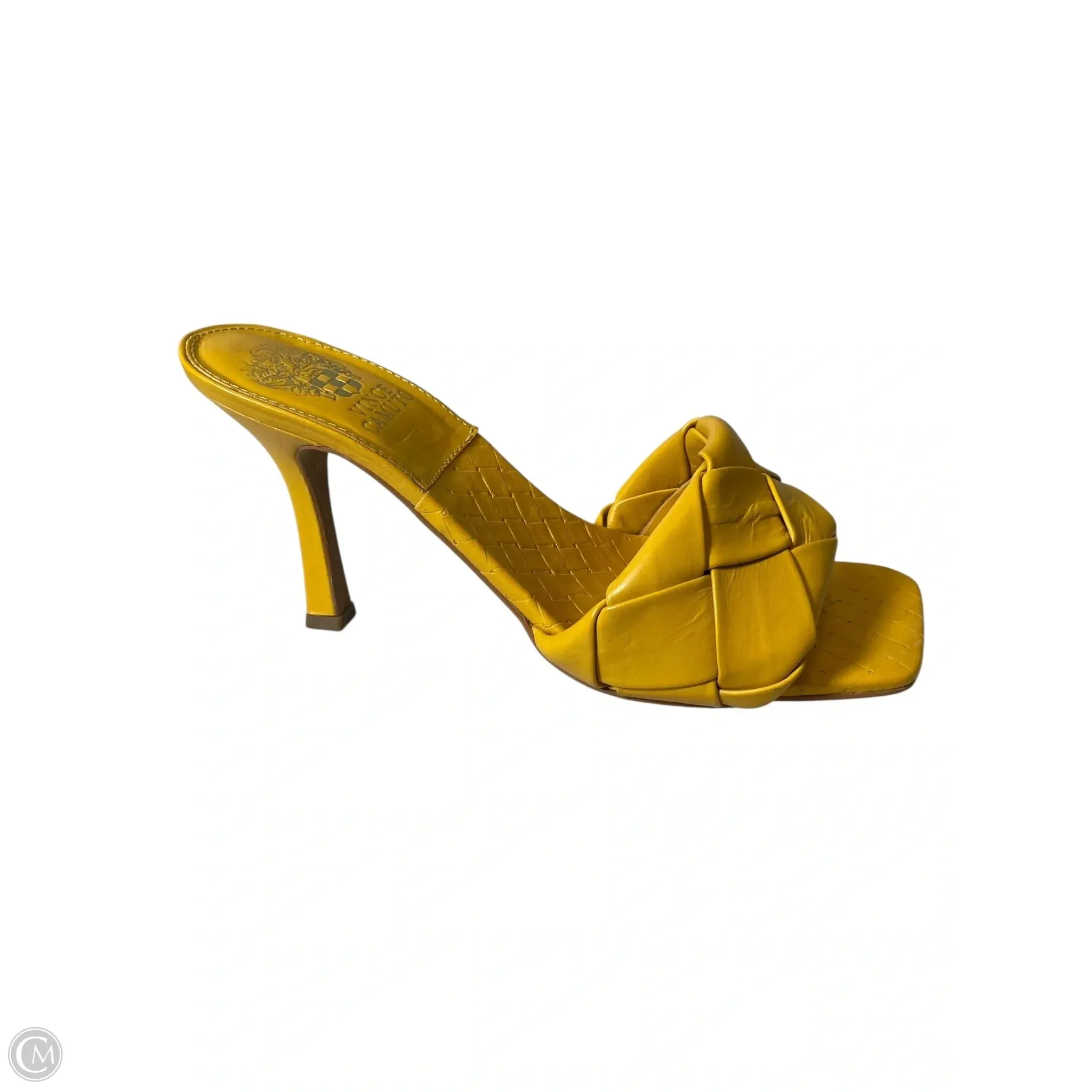 Shoes Heels Stiletto By Vince Camuto In Yellow, Size: 7 Glam Heels
