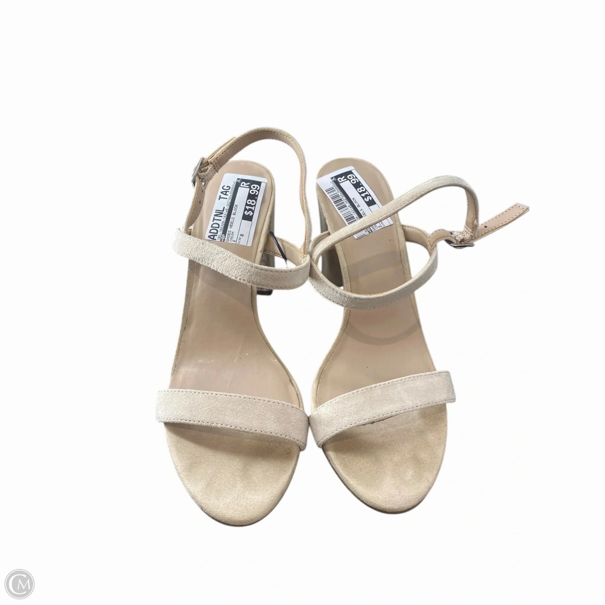 Shoes Heels Block By Bp In Cream, Size: 8 Breathable Lining