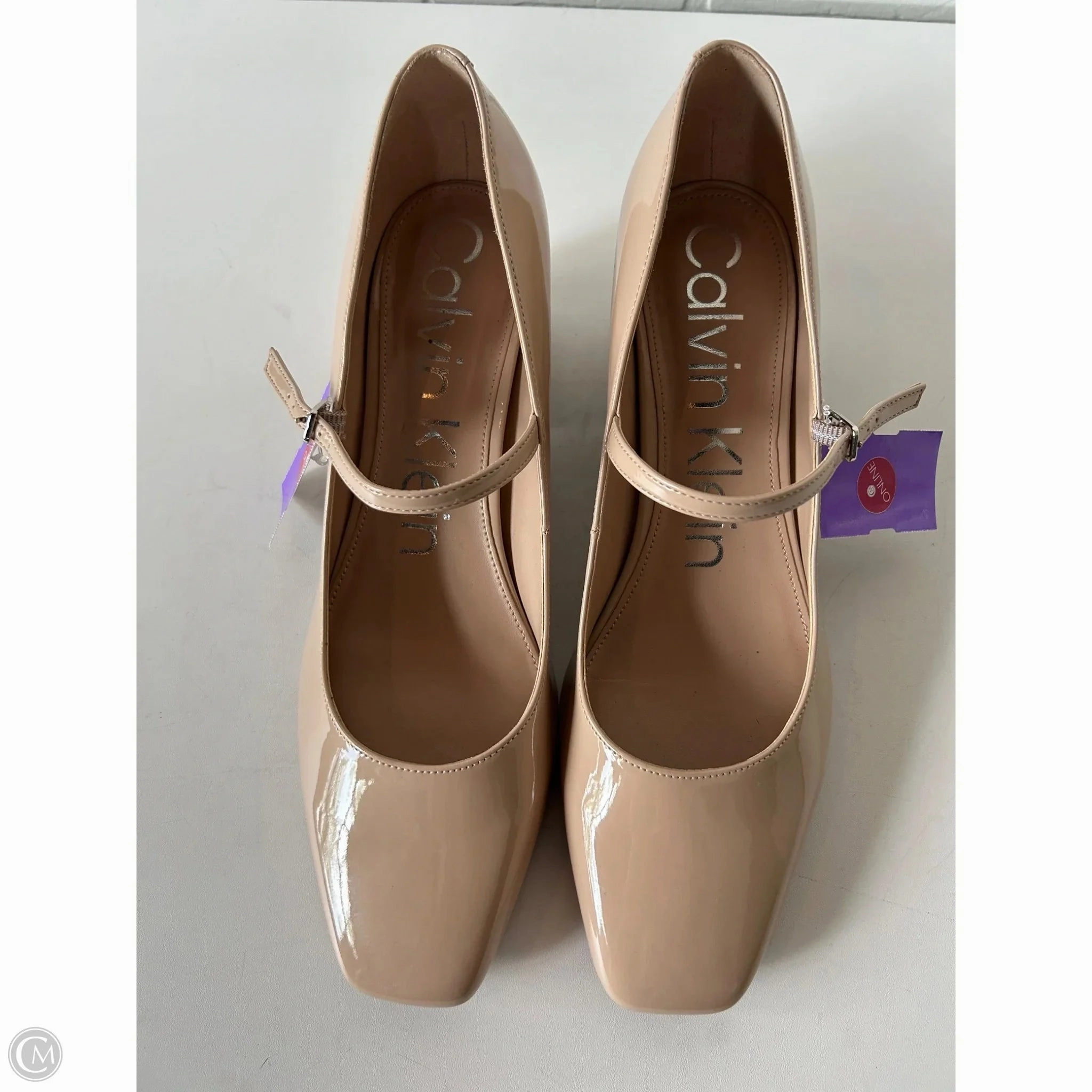 Quick Step Wedding Shoes Shoes Heels Block By Calvin Klein In Tan, Size: 10