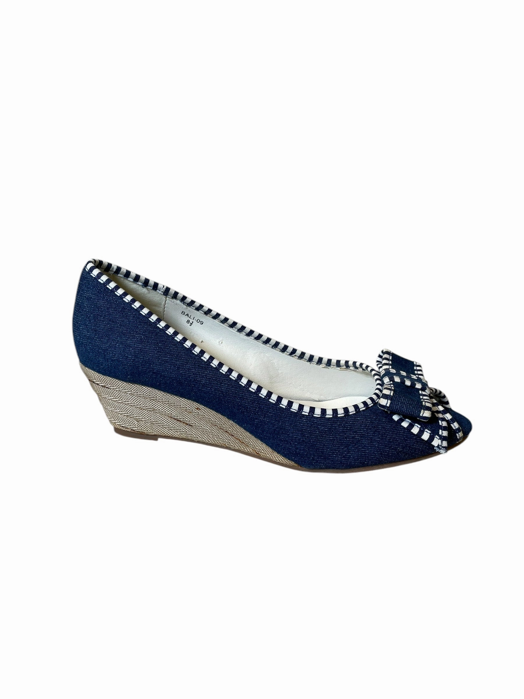 luxe feel Shoes Heels Block By Clothes Mentor In Blue, Size: 8.5