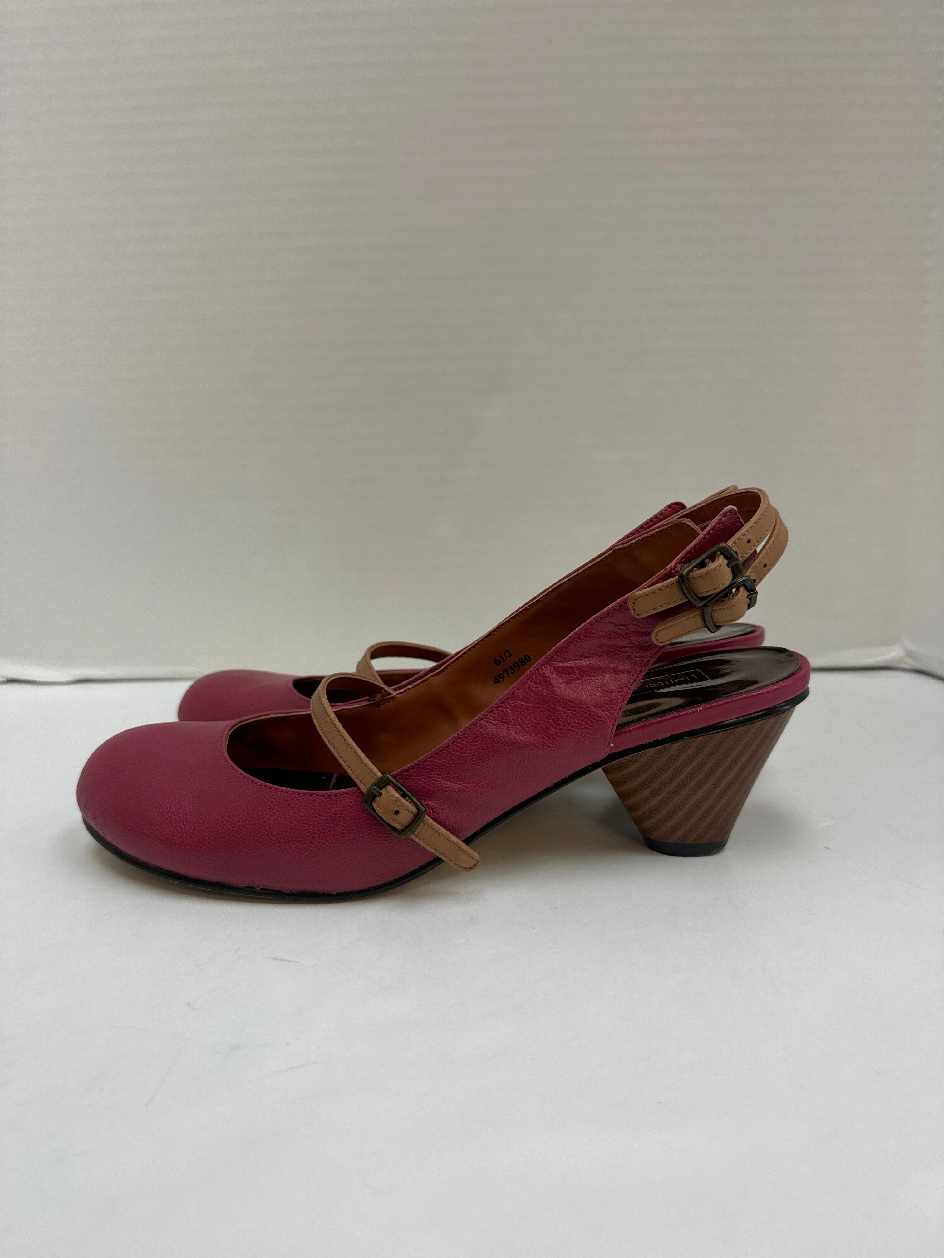 Dainty Heels High Quality Shoes Heels Block By Clothes Mentor In Pink, Size: 6.5
