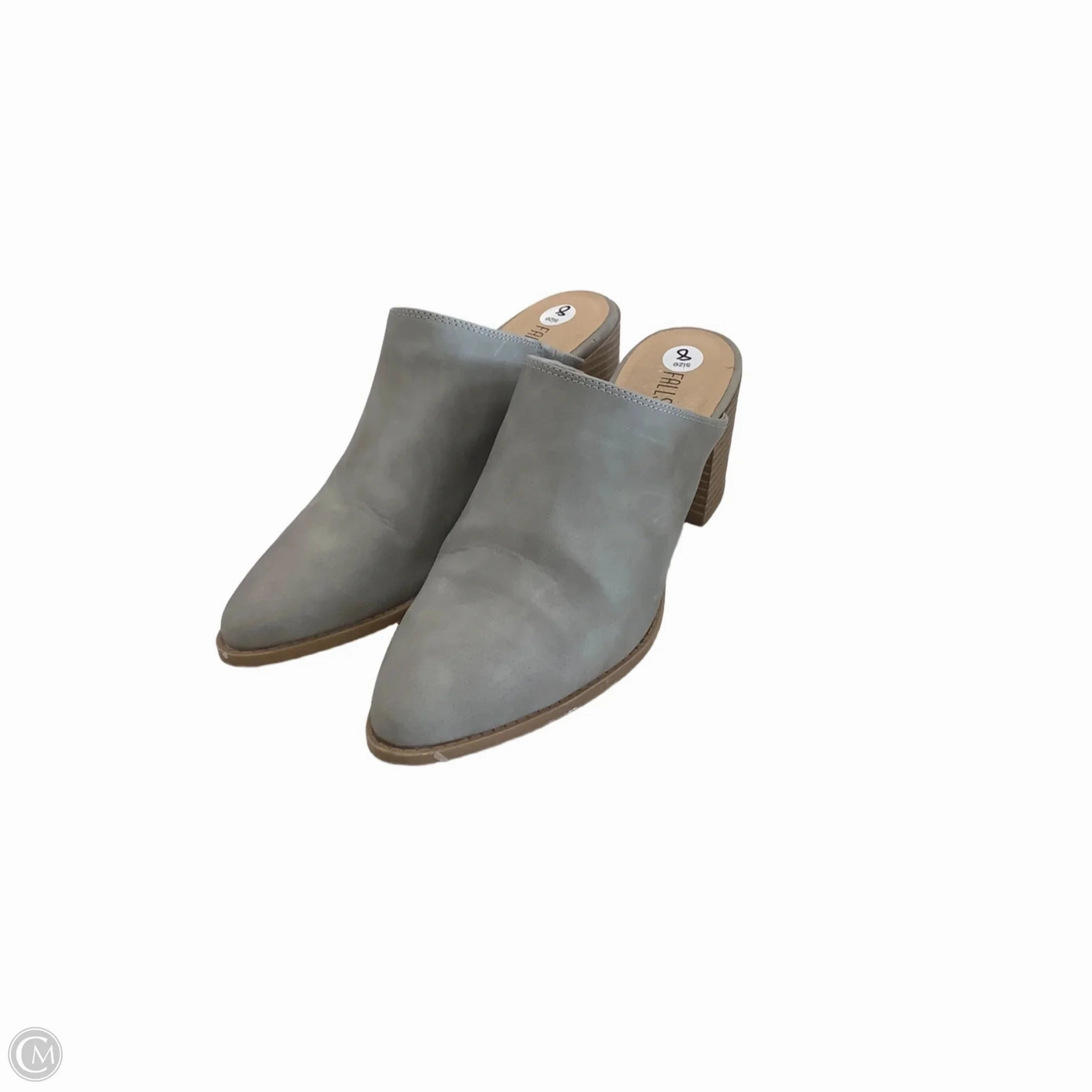 High Heel Shoes Shoes Heels Block By Falls Creek In Grey, Size: 8