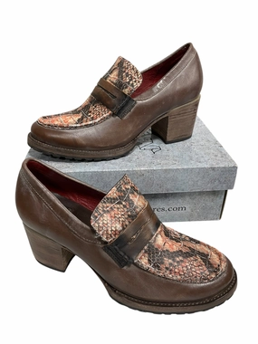 High Quality Shoes Shoes Heels Block By Freebird In Brown, Size: 11