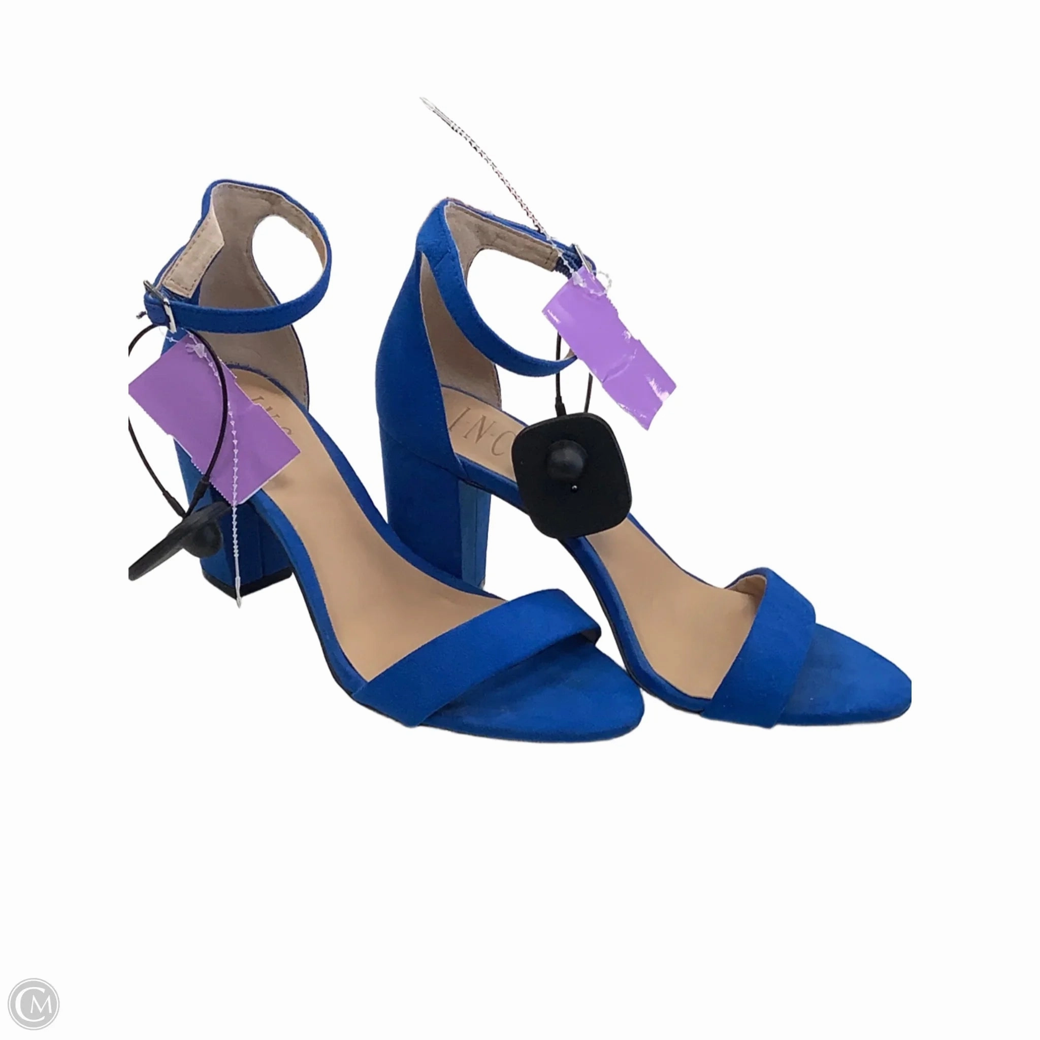 Shoes Heels Block By Inc In Blue, Size: 7 Comfortable Pumps Glossy Finish