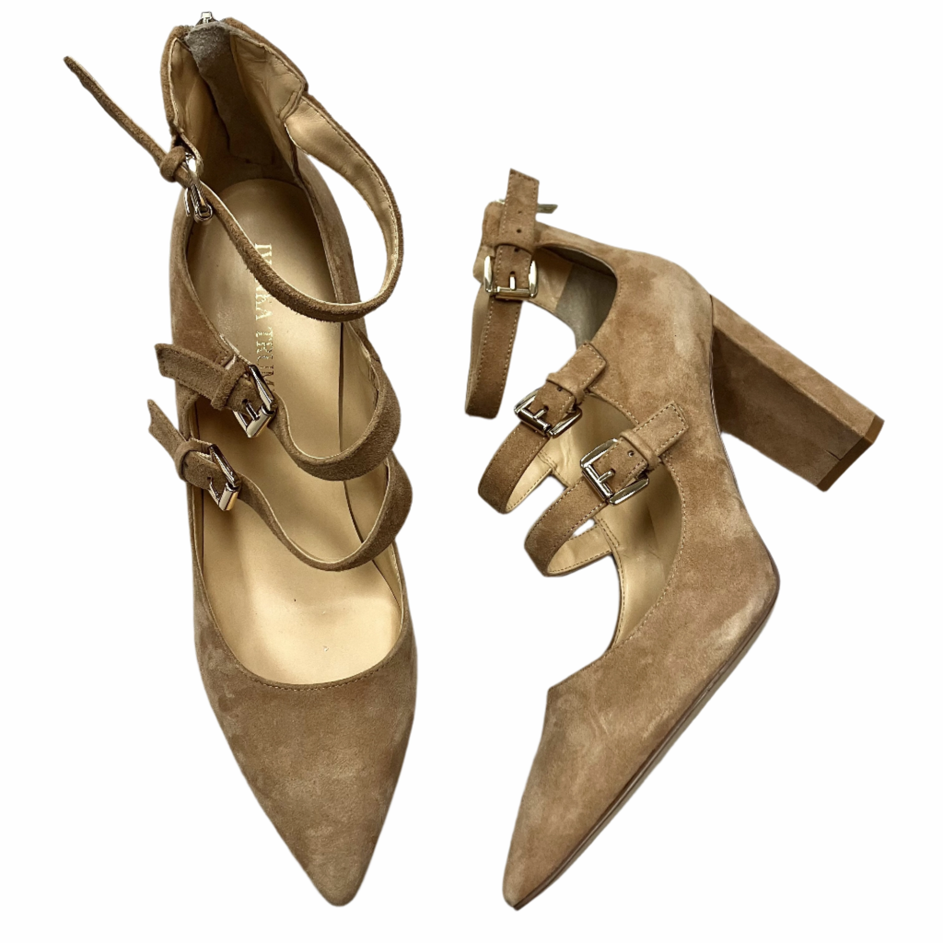 Textured Surface Shoes Heels Block By Ivanka Trump  Size: 10