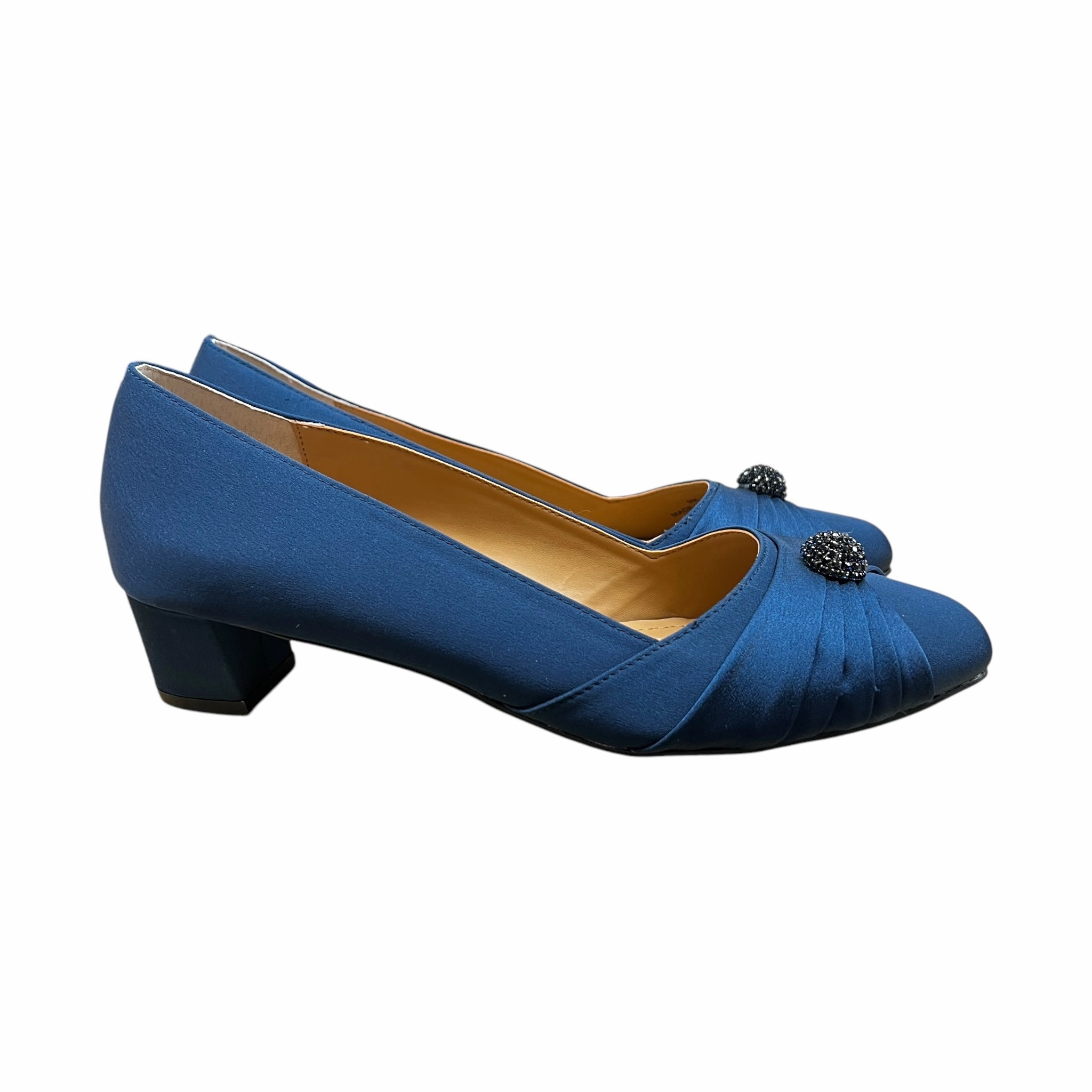 Shoes Heels Block By J Renee In Blue, Size:9 Supportive arch